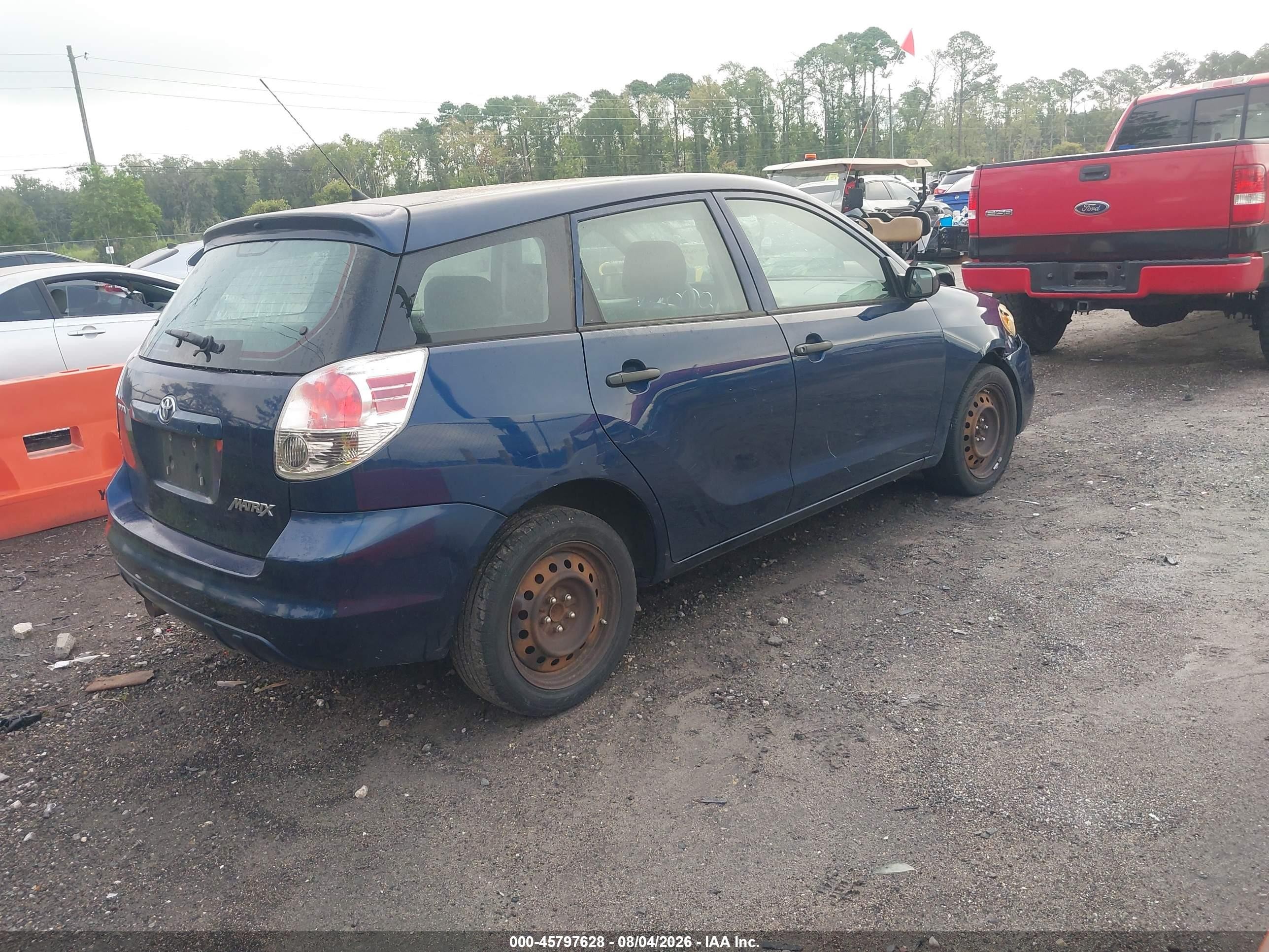2008 Toyota Matrix Std Blue vin: 2T1KR32E18C701625