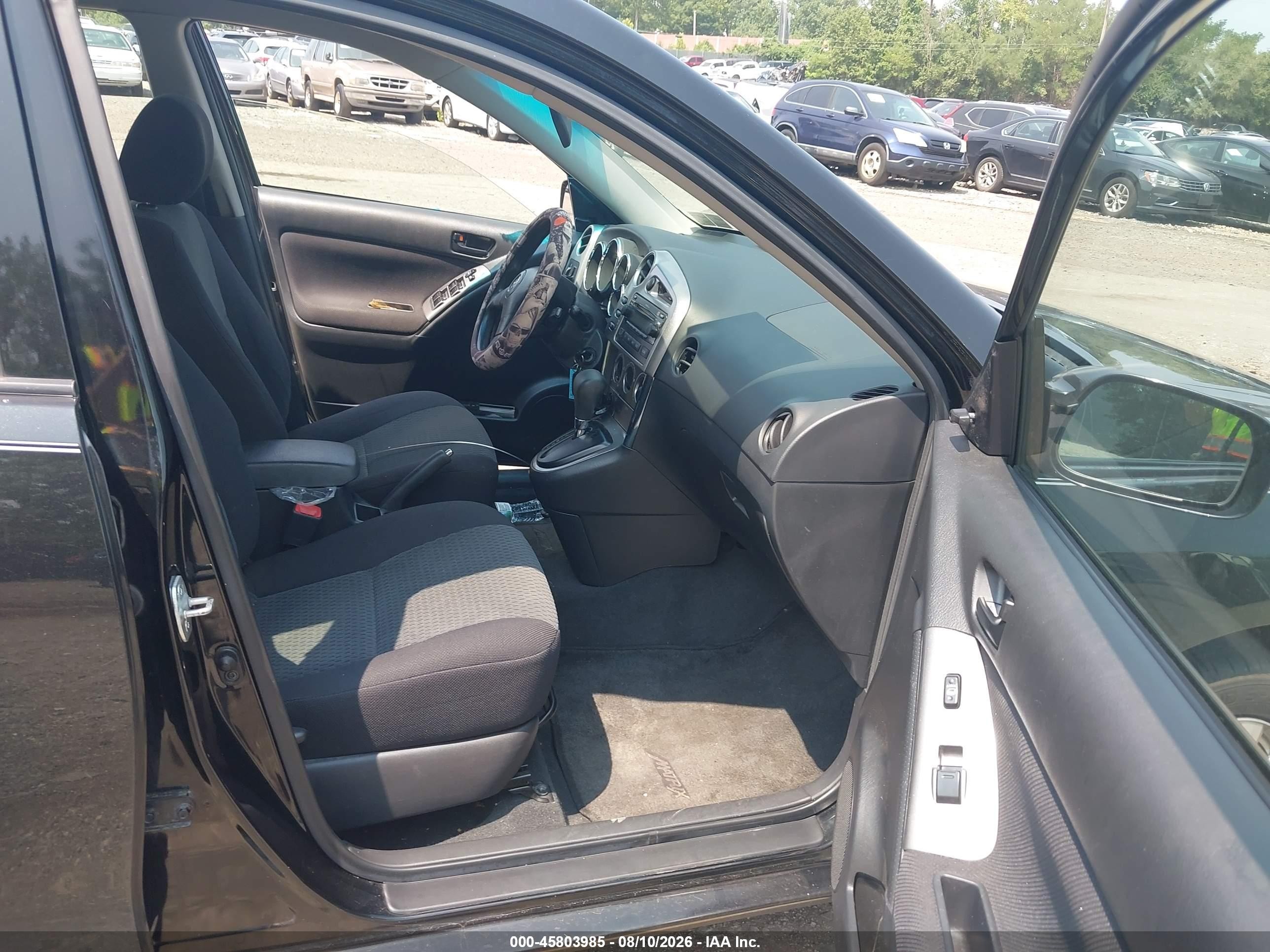 2008 Toyota Matrix Std Black vin: 2T1KR32E18C712821