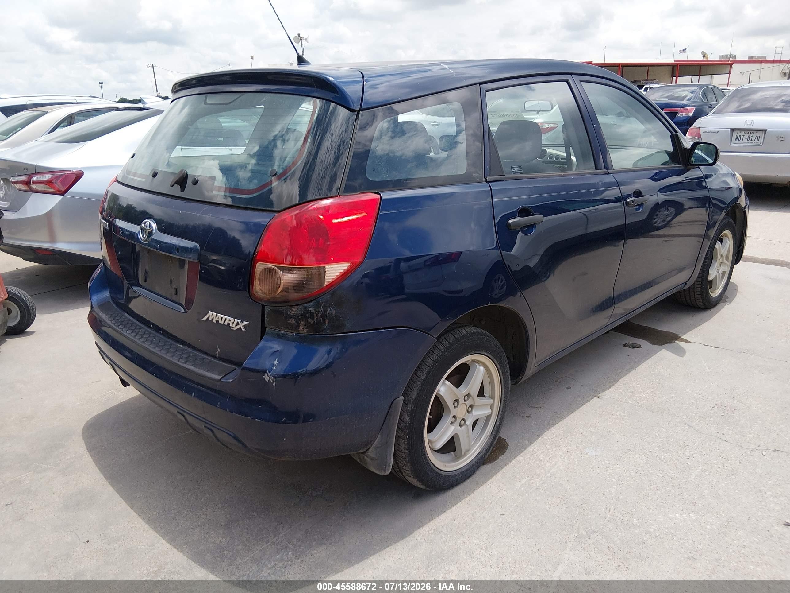 2003 Toyota Matrix Standard Синий vin: 2T1KR32E23C014324