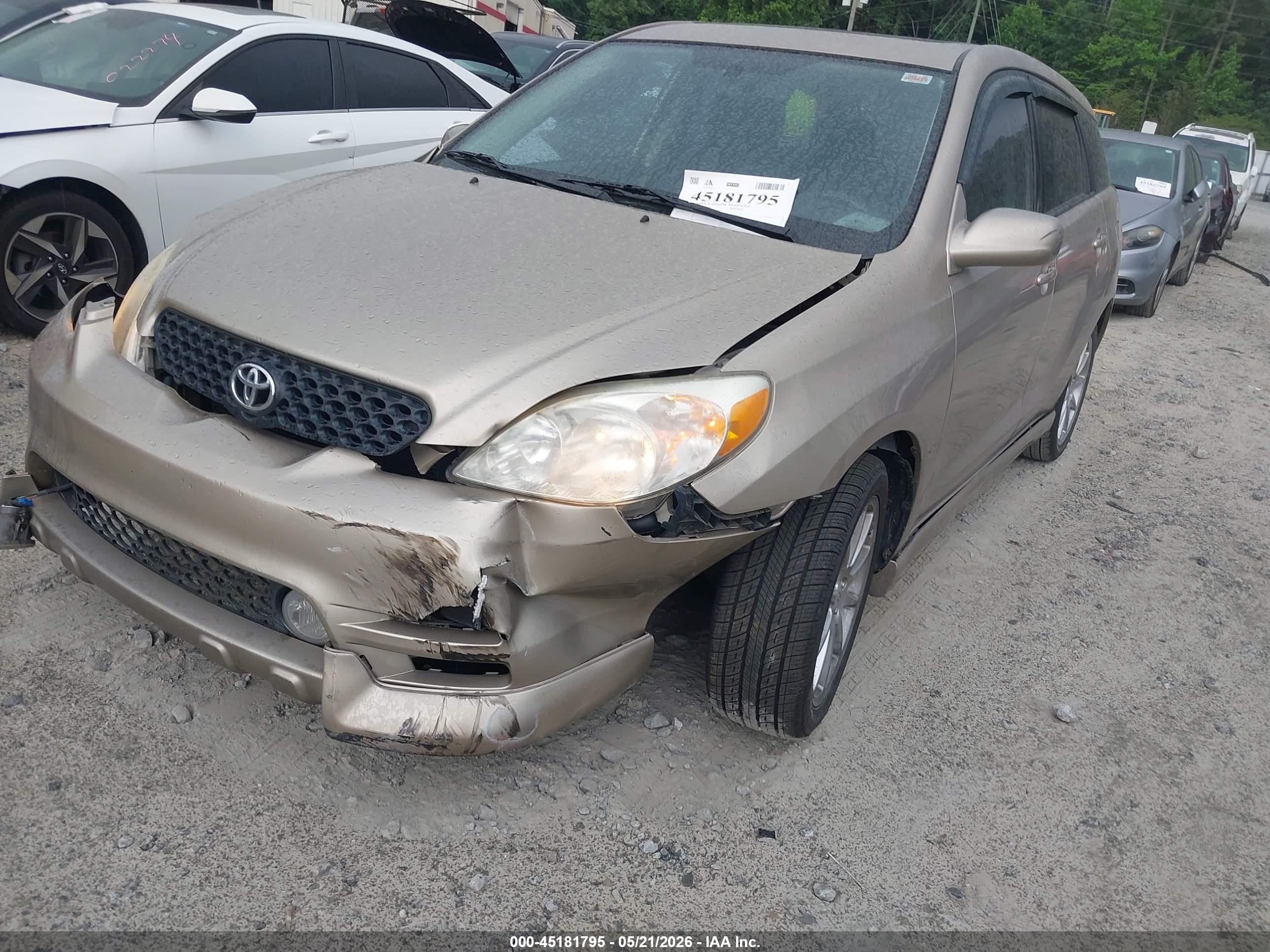 2003 Toyota Matrix Xr Gold vin: 2T1KR32E23C040700