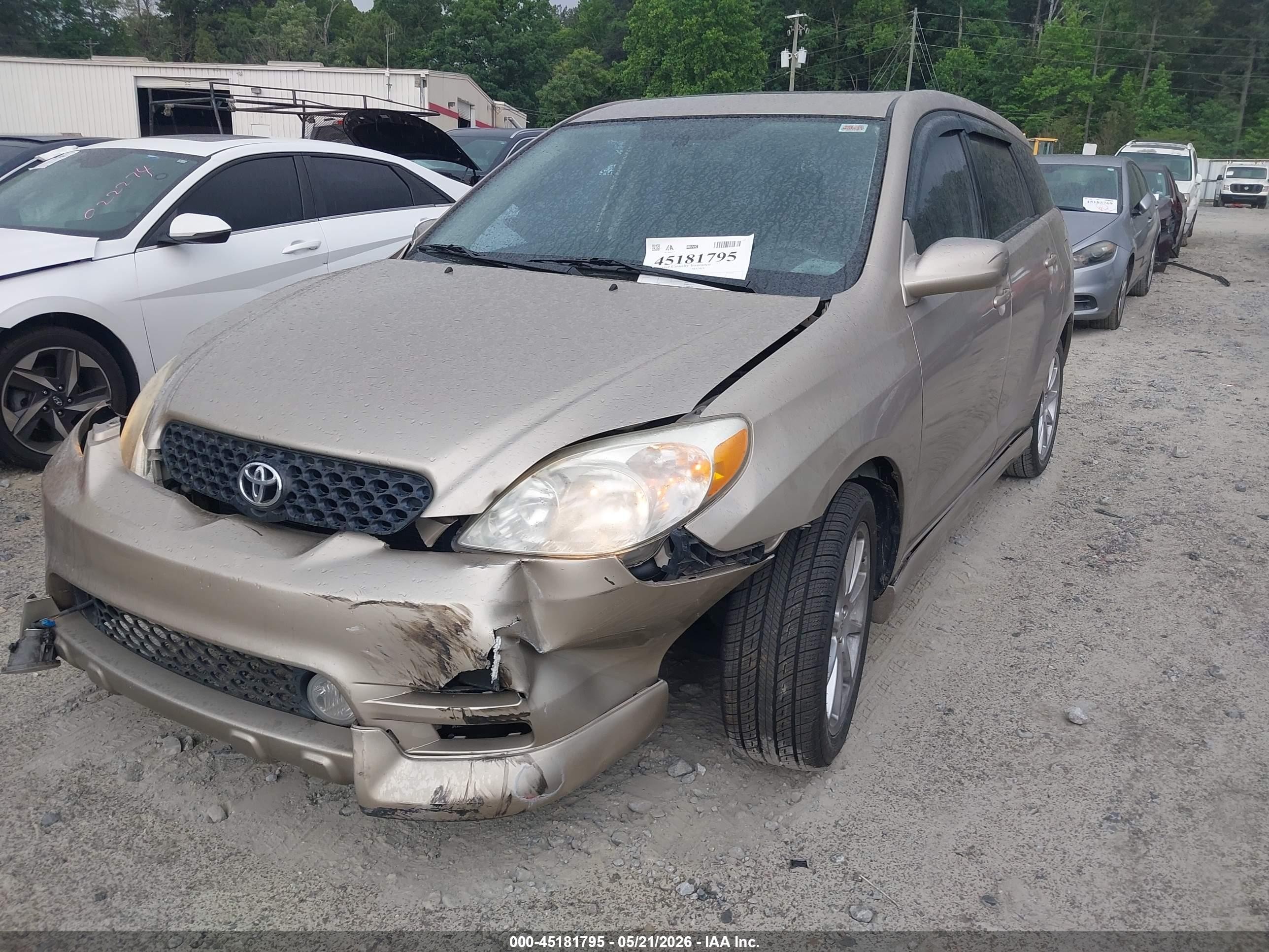 2003 Toyota Matrix Xr Gold vin: 2T1KR32E23C040700