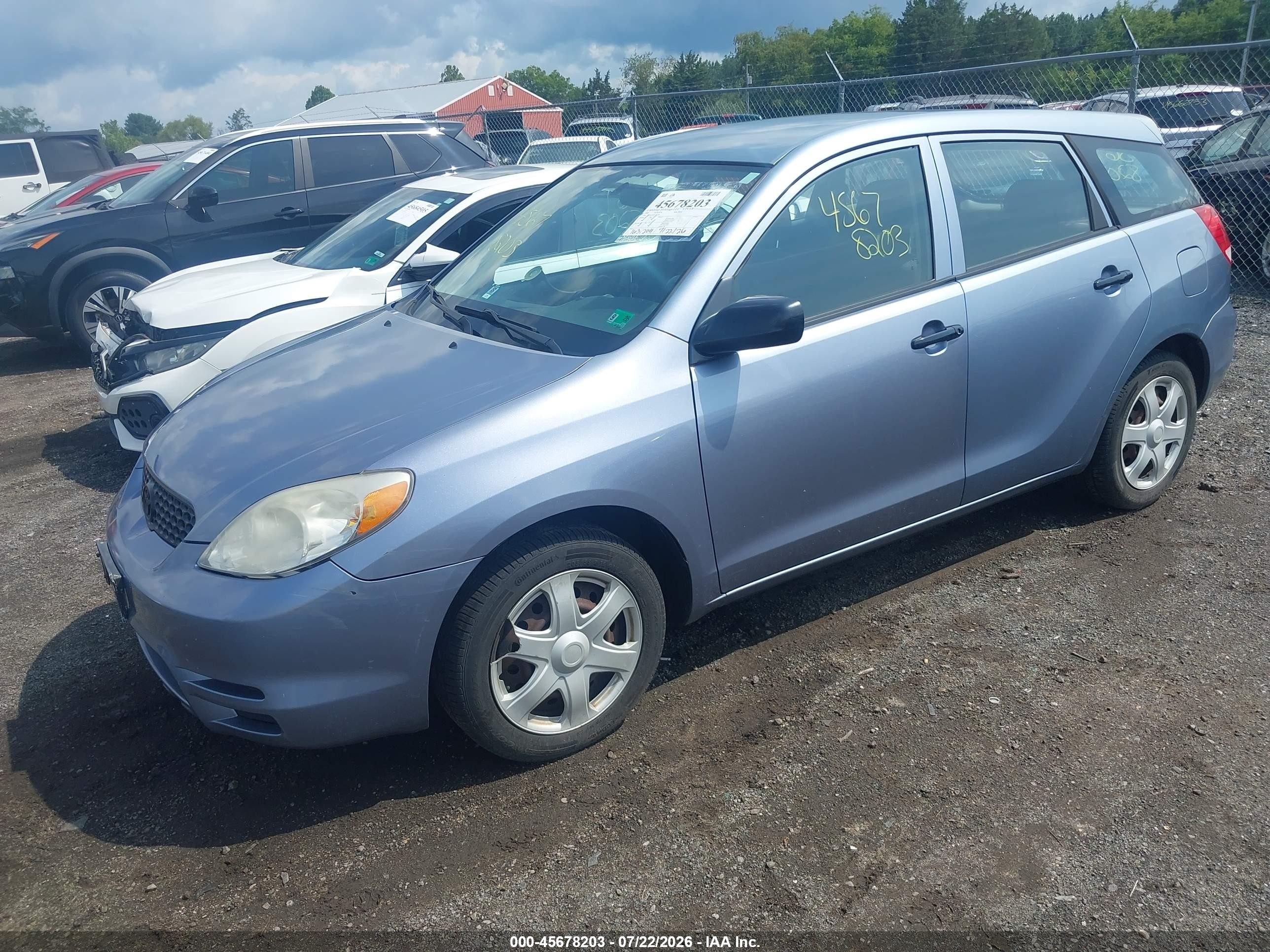 2003 Toyota Matrix Standard Blue vin: 2T1KR32E23C073454