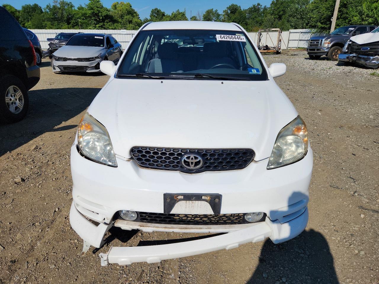 2003 Toyota Matrix Xr White vin: 2T1KR32E23C127271