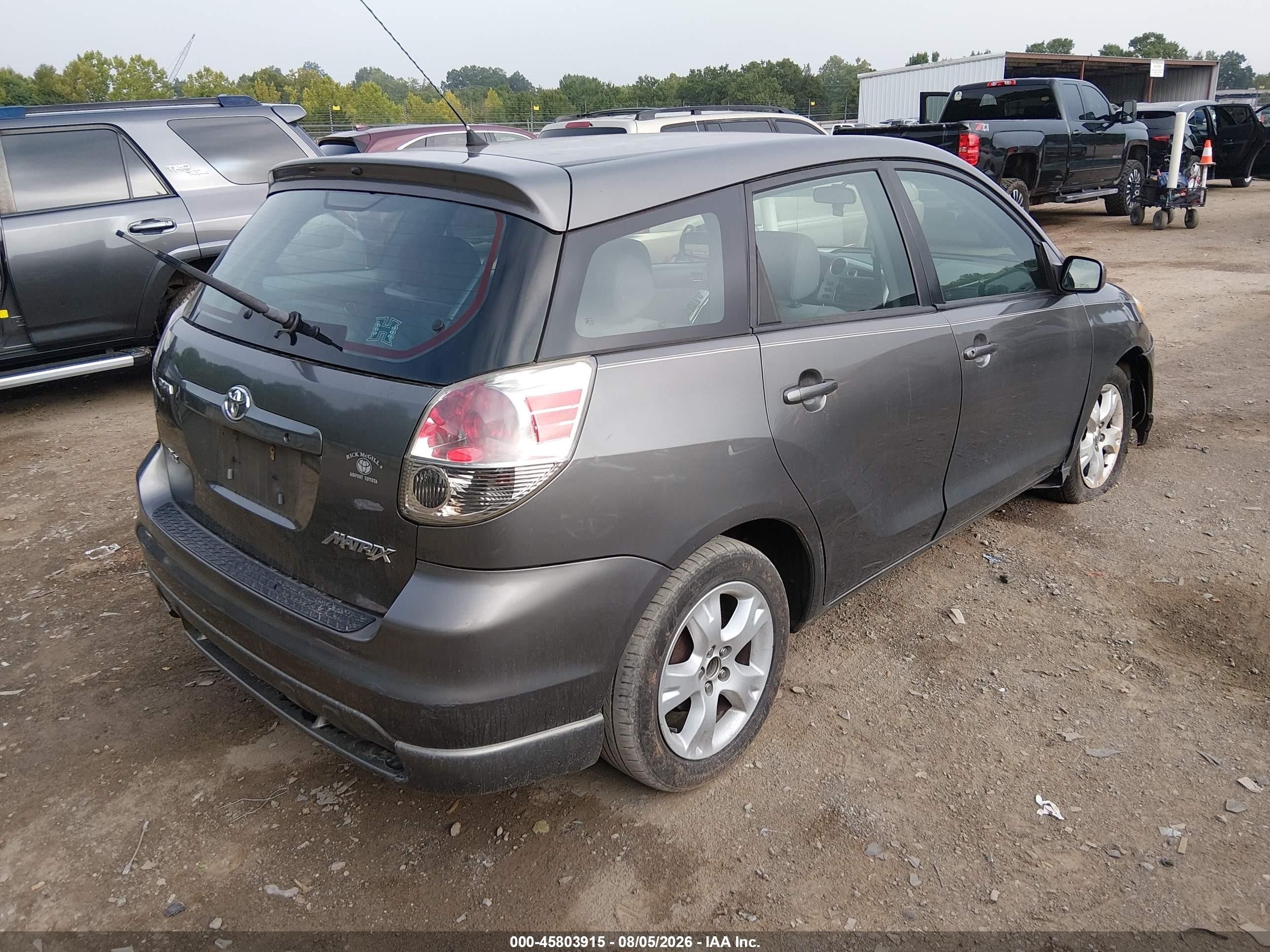2005 Toyota Matrix Xr Gray vin: 2T1KR32E25C362434