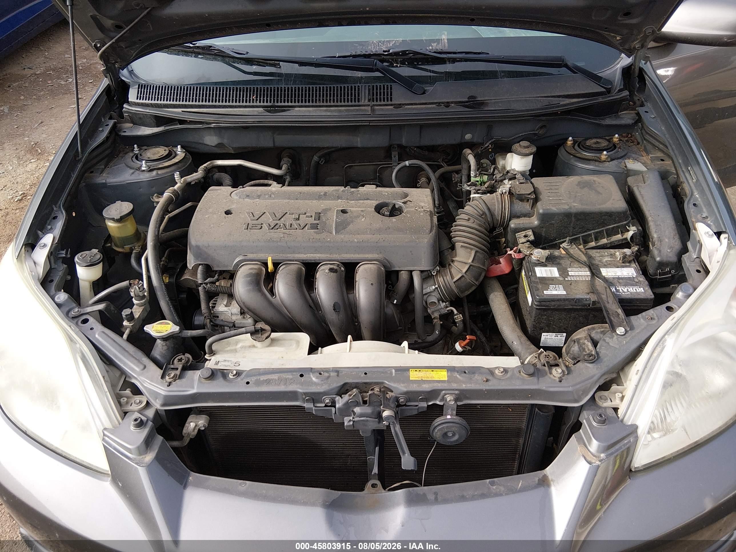 2005 Toyota Matrix Xr Gray vin: 2T1KR32E25C362434