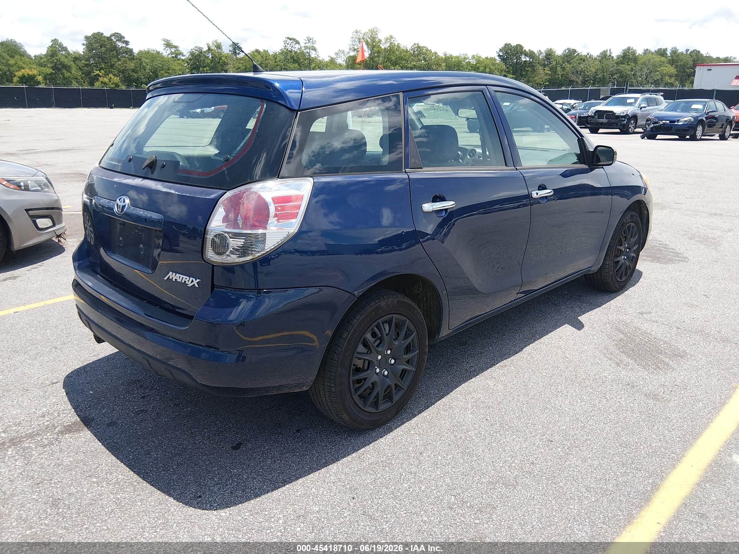 2006 Toyota Matrix   Blue vin: 2T1KR32E26C565809