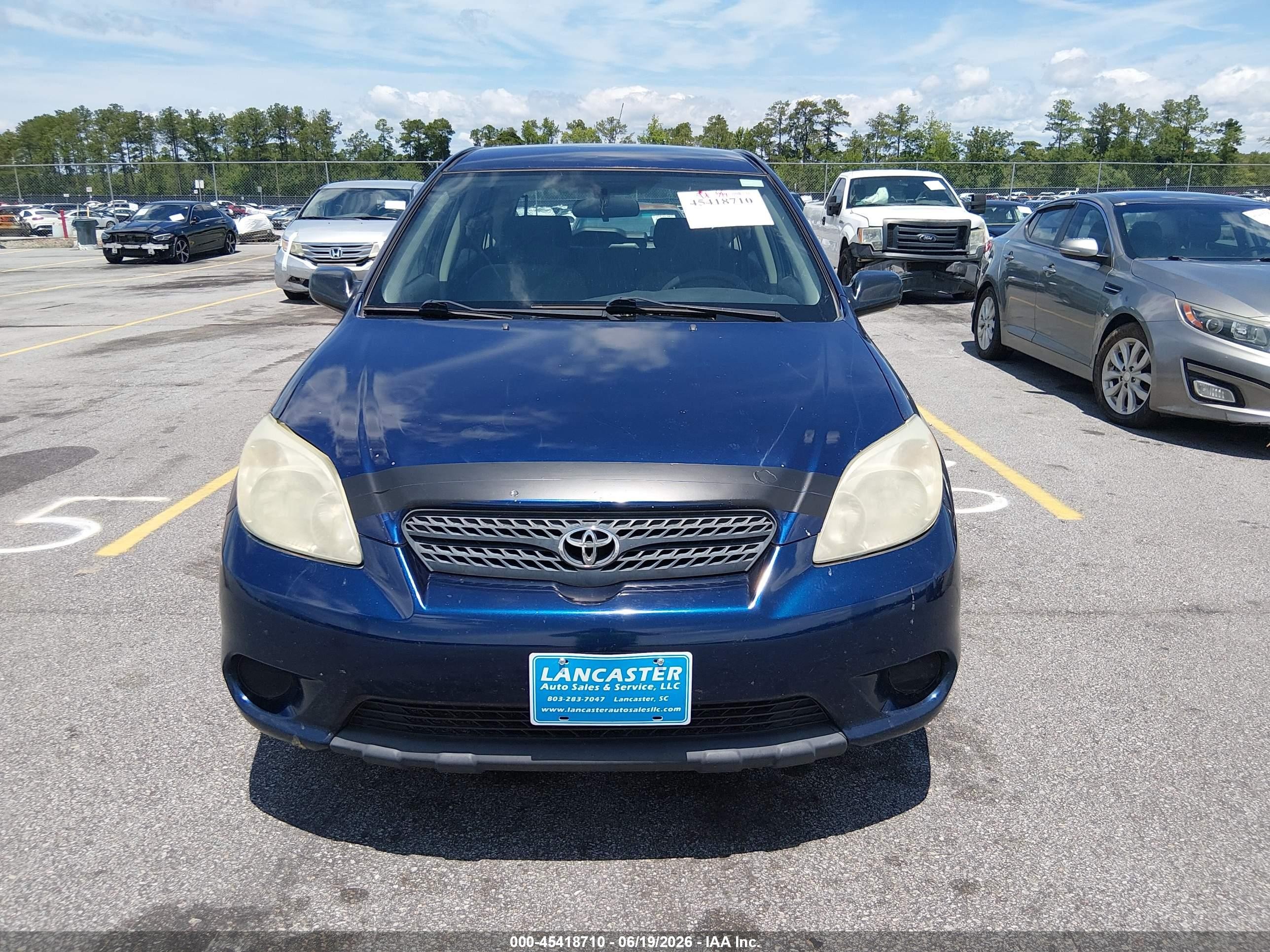 2006 Toyota Matrix   Blue vin: 2T1KR32E26C565809