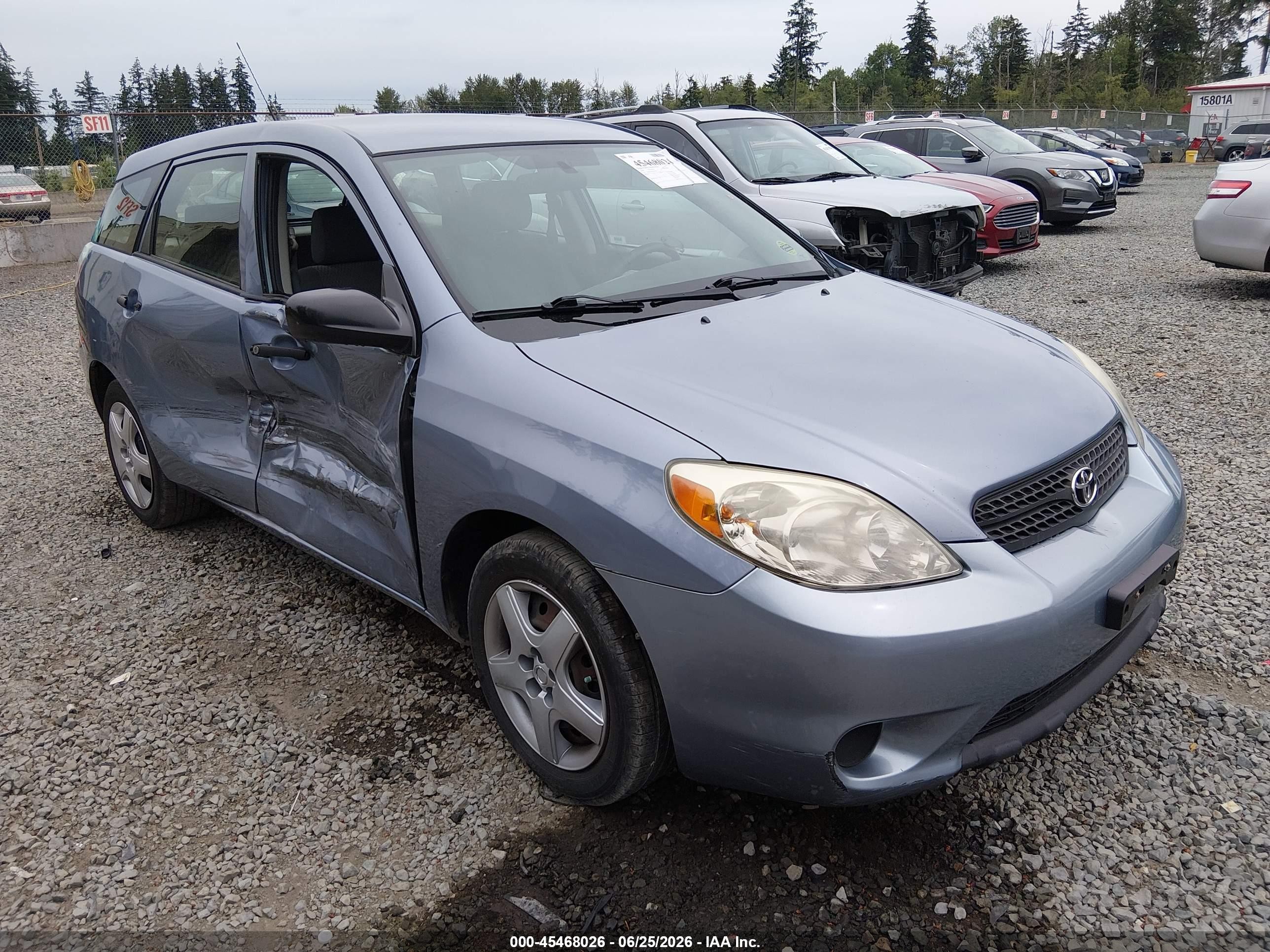 2006 Toyota Matrix   Light Blue vin: 2T1KR32E26C567558