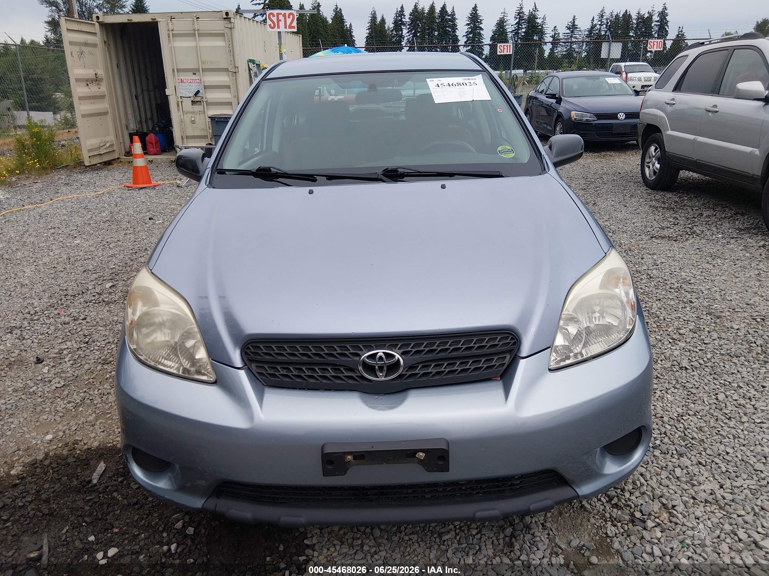 2006 Toyota Matrix   Light Blue vin: 2T1KR32E26C567558