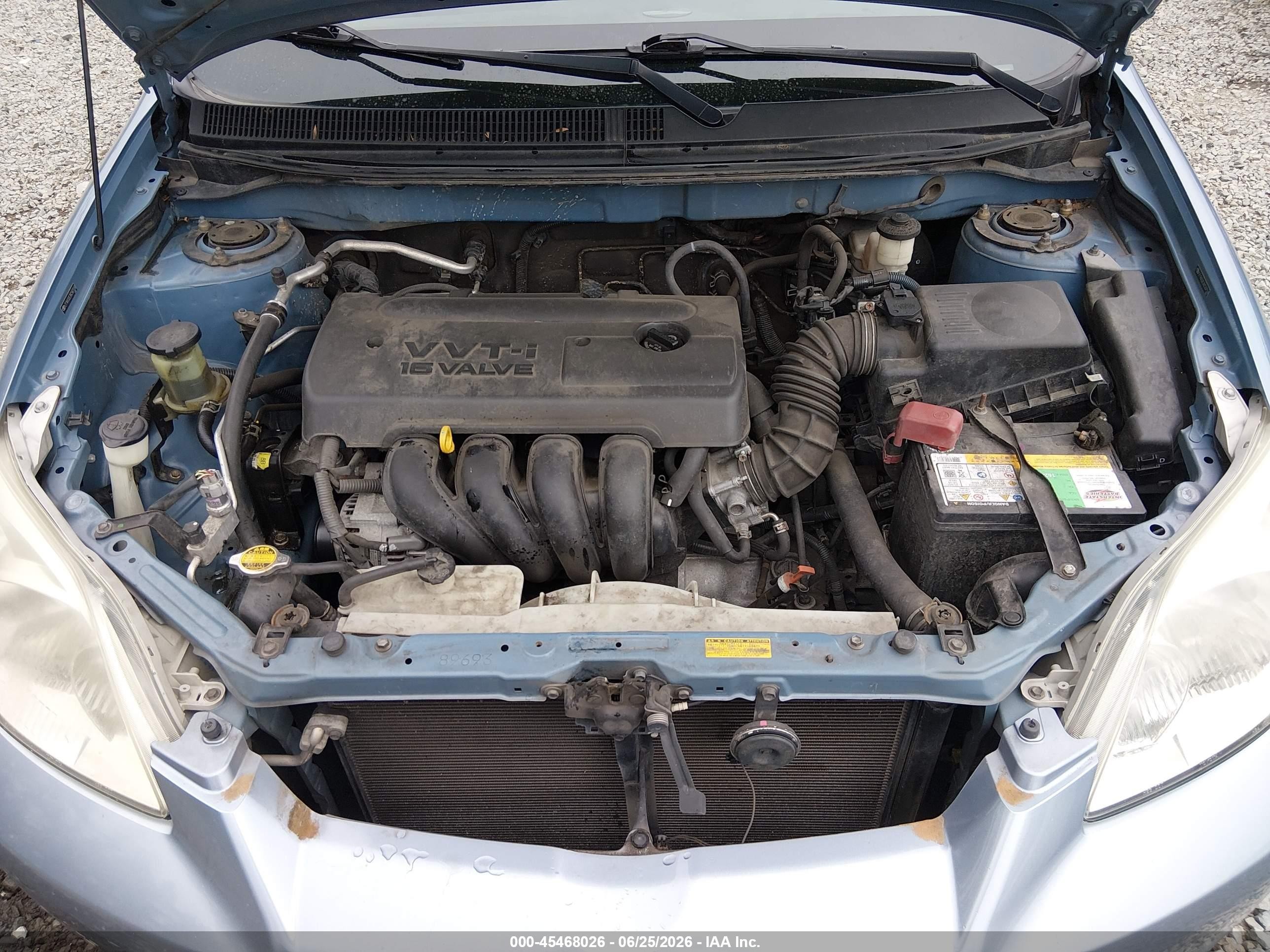2006 Toyota Matrix   Light Blue vin: 2T1KR32E26C567558