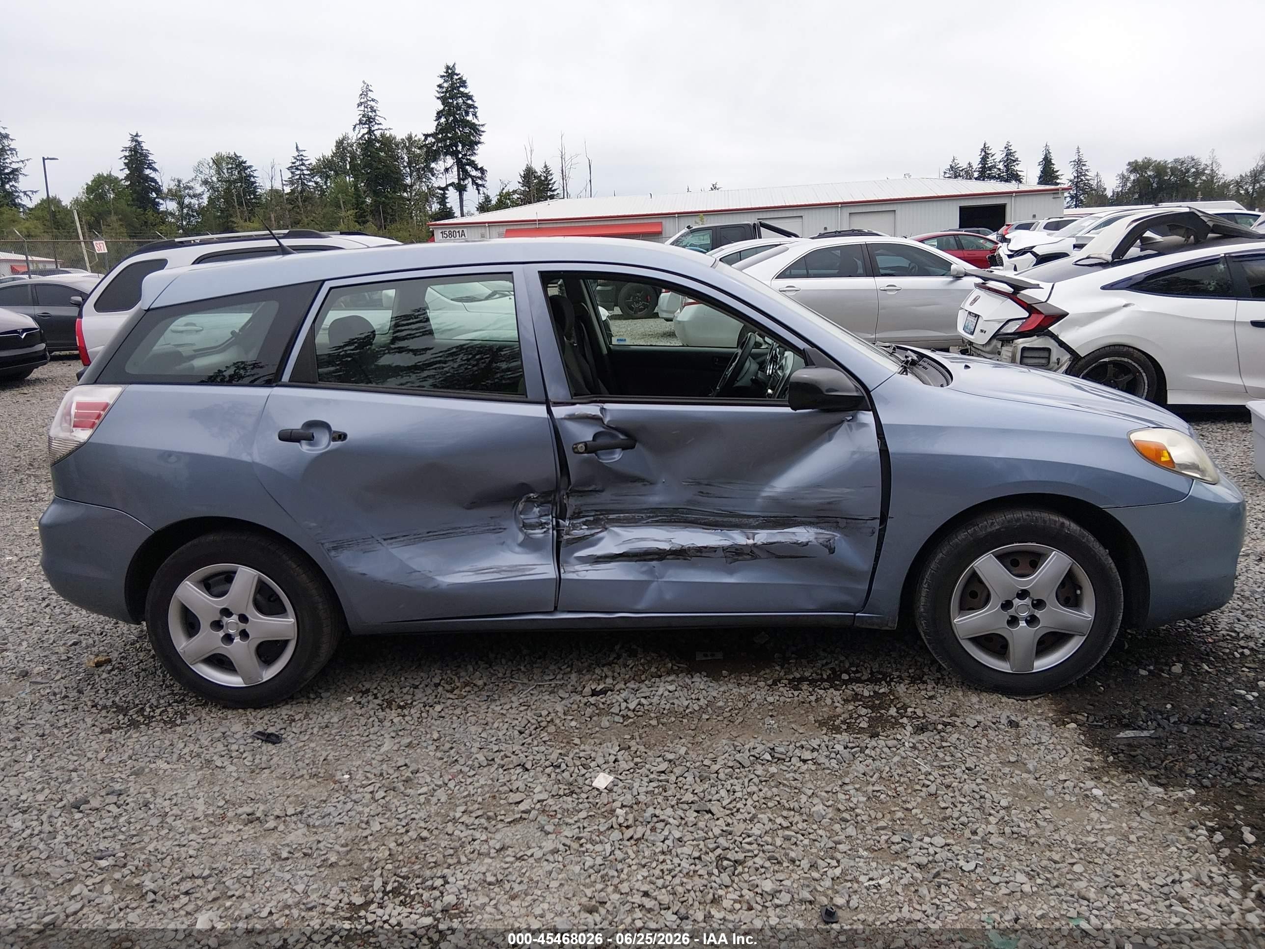 2006 Toyota Matrix   Light Blue vin: 2T1KR32E26C567558