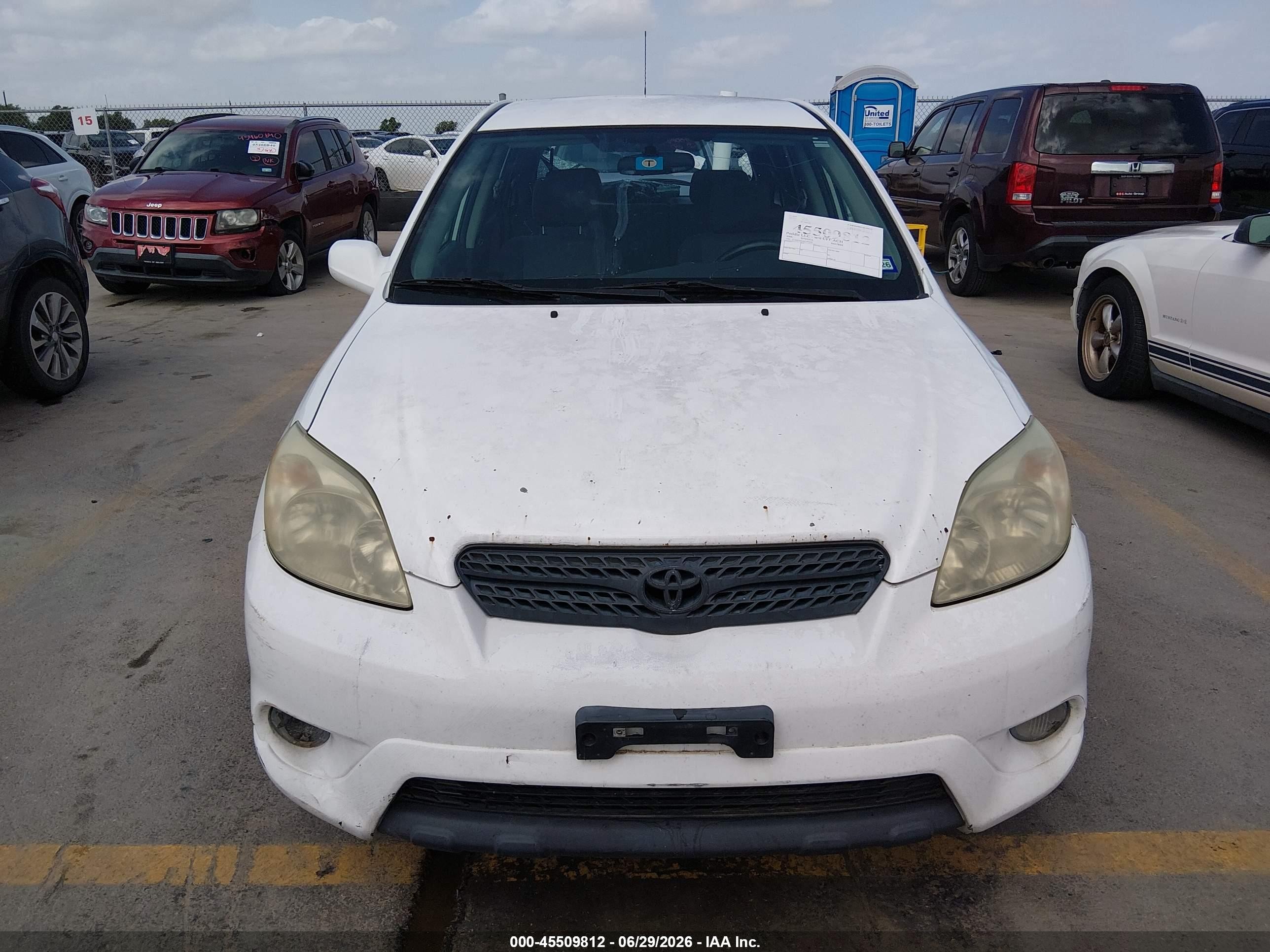 2006 Toyota Matrix Xr White vin: 2T1KR32E26C581444