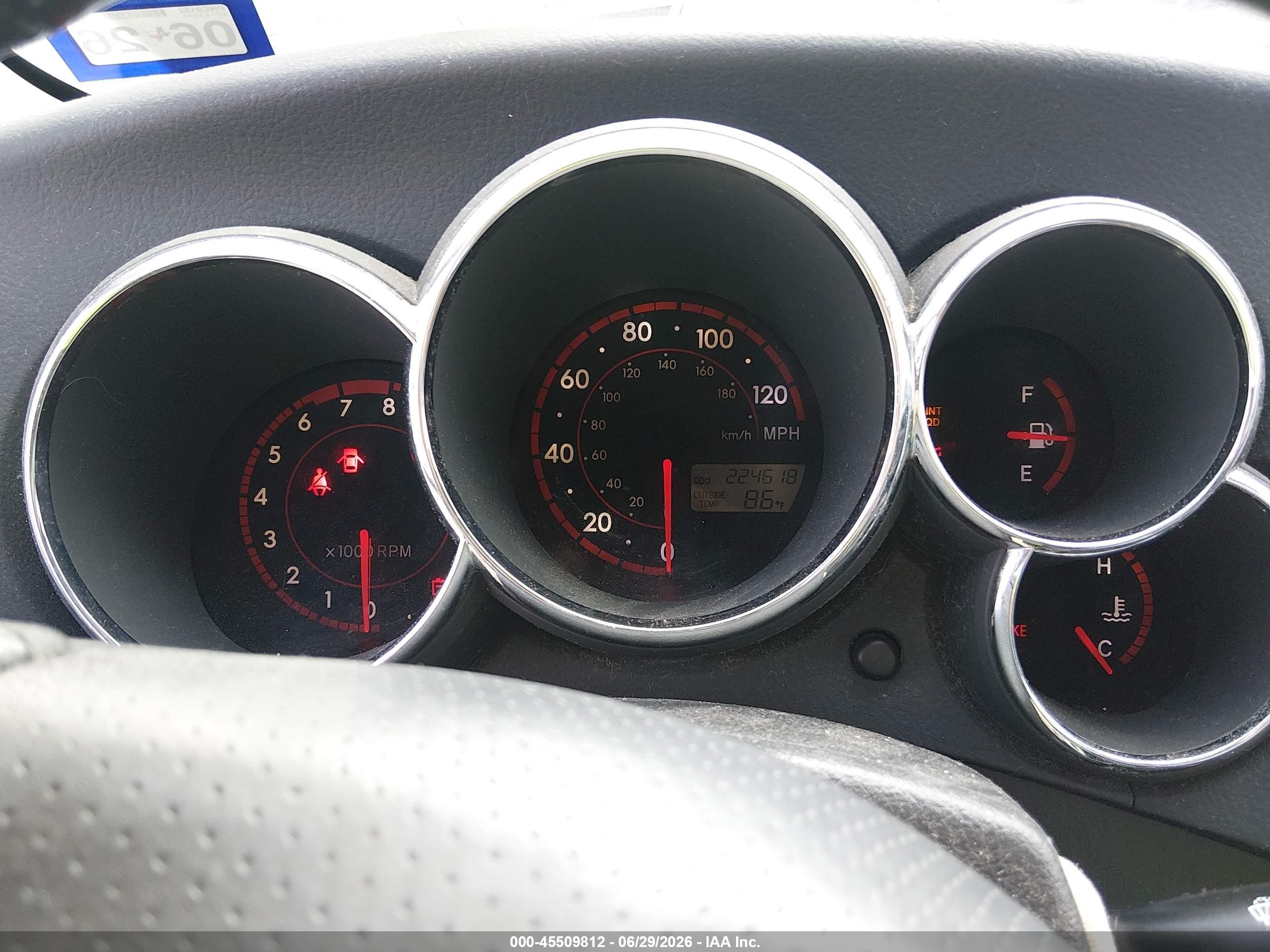 2006 Toyota Matrix Xr White vin: 2T1KR32E26C581444