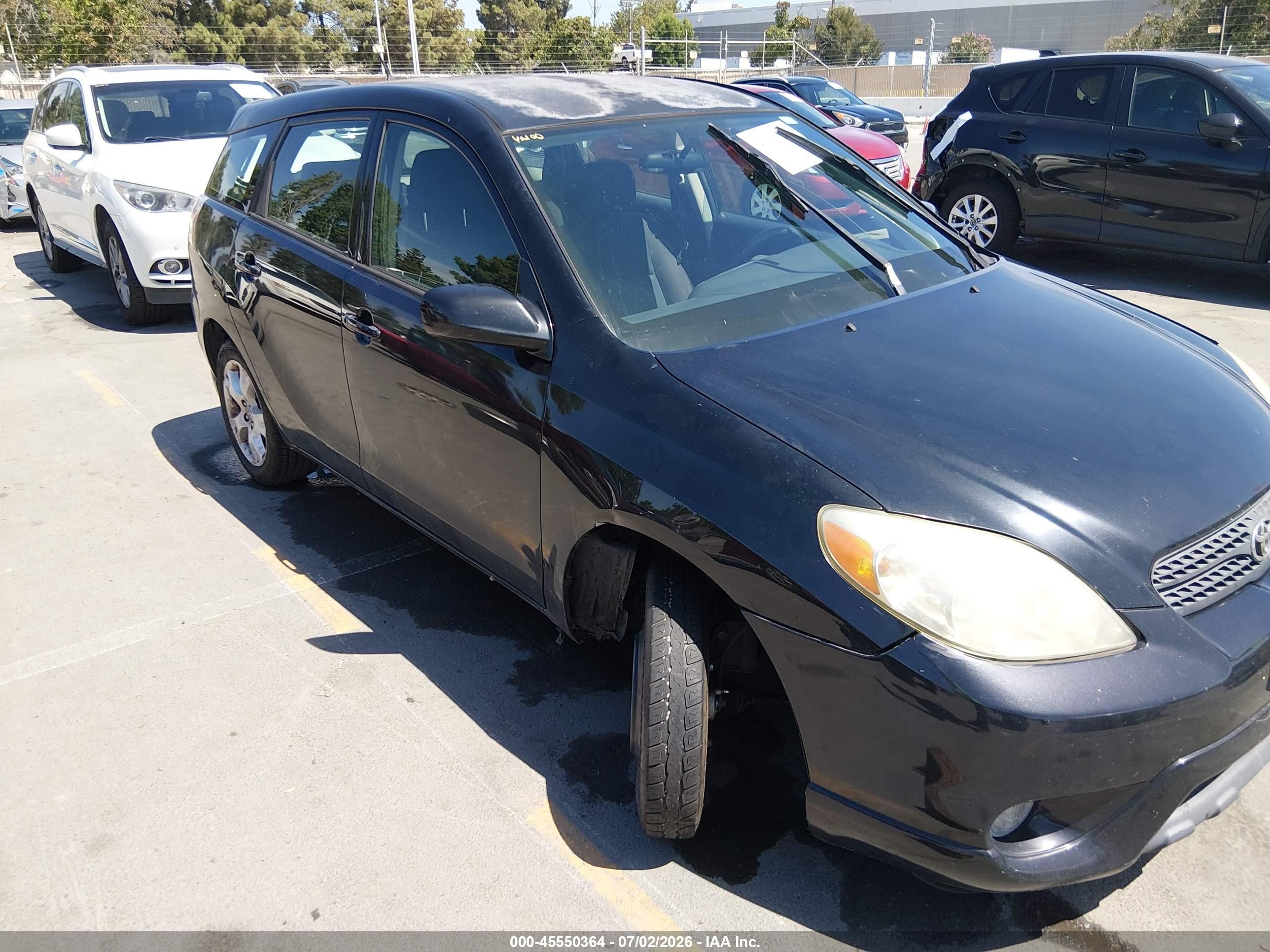 2006 Toyota Matrix Xr Black vin: 2T1KR32E26C607931