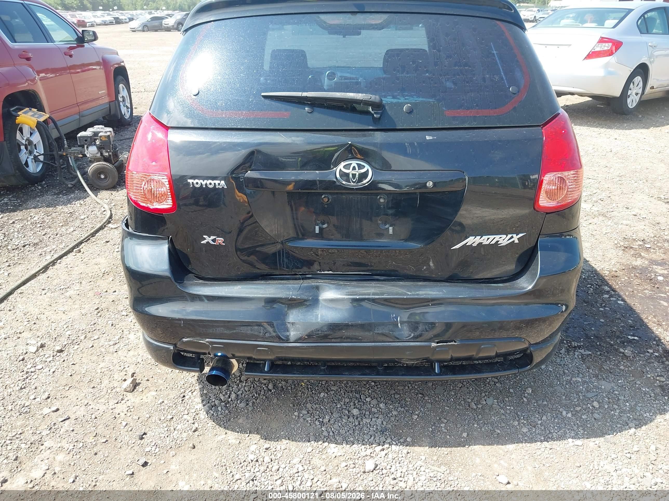 2006 Toyota Matrix Xr Black vin: 2T1KR32E26C610148