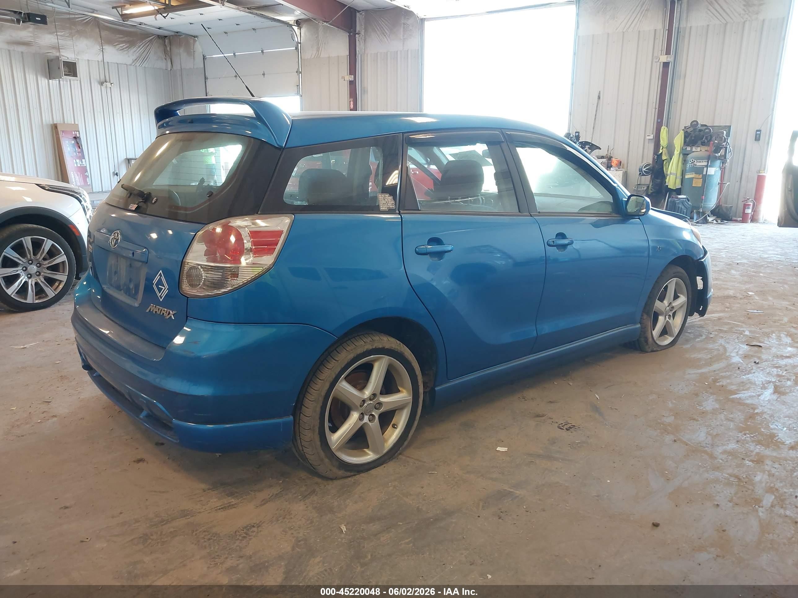 2007 Toyota Matrix Xr Синий vin: 2T1KR32E27C629767
