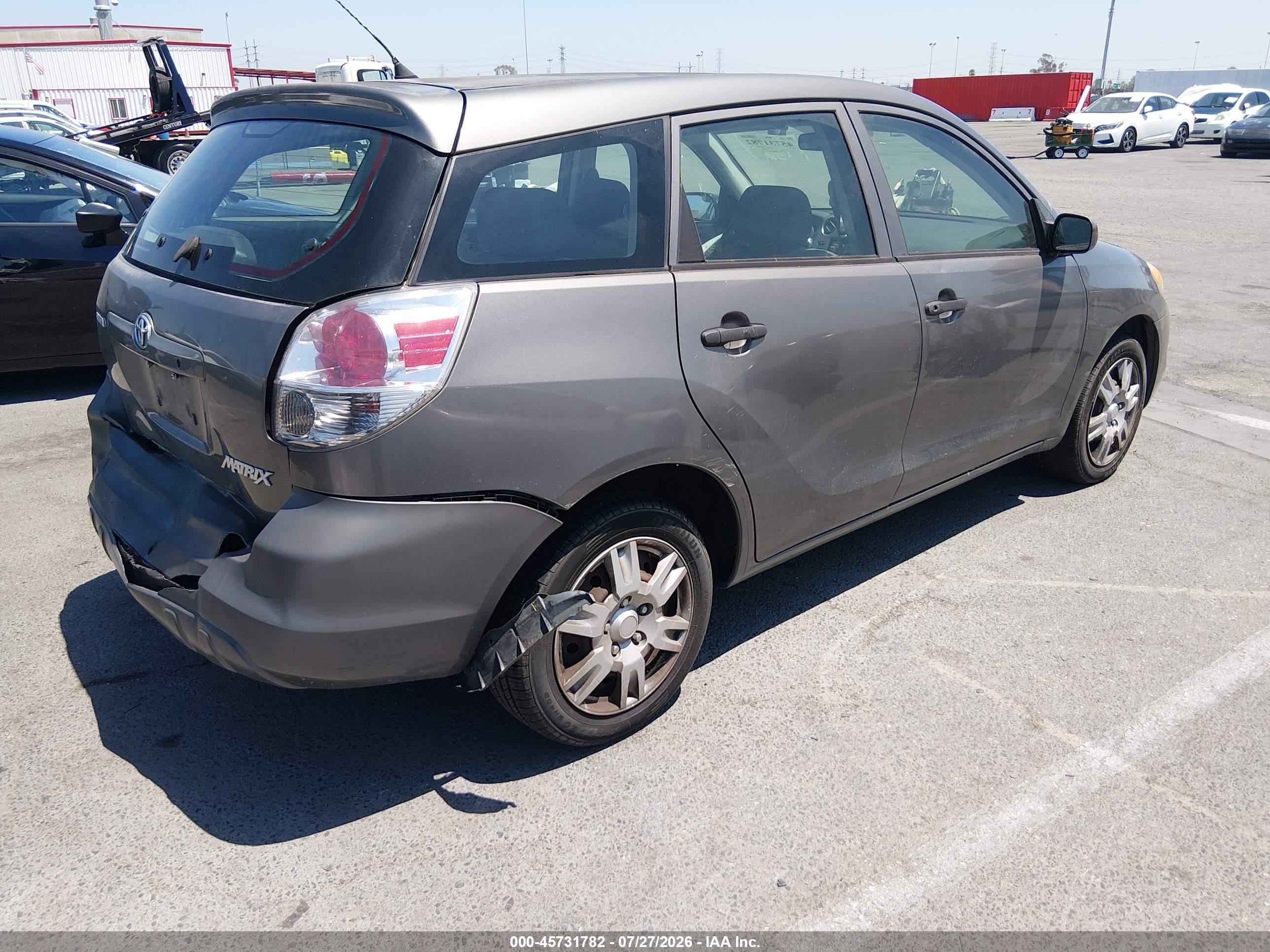 2007 Toyota Matrix   Gray vin: 2T1KR32E27C631020