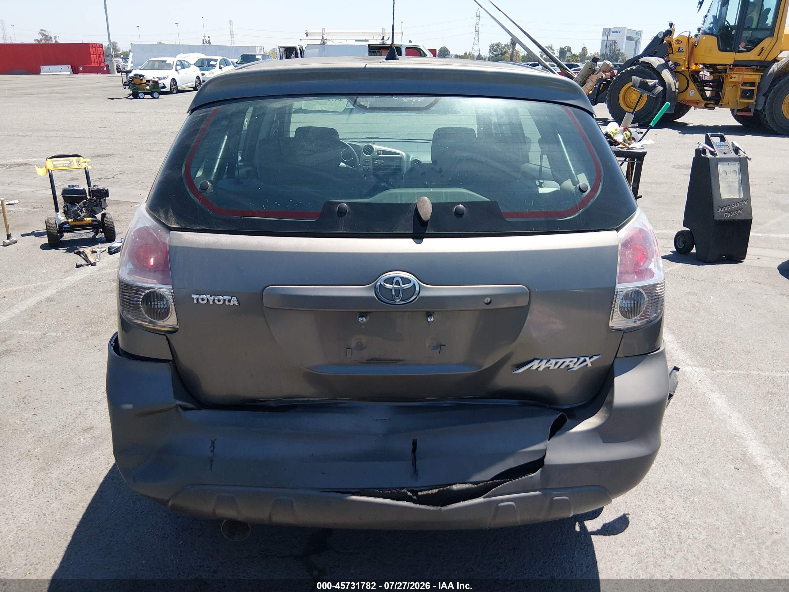 2007 Toyota Matrix   Gray vin: 2T1KR32E27C631020