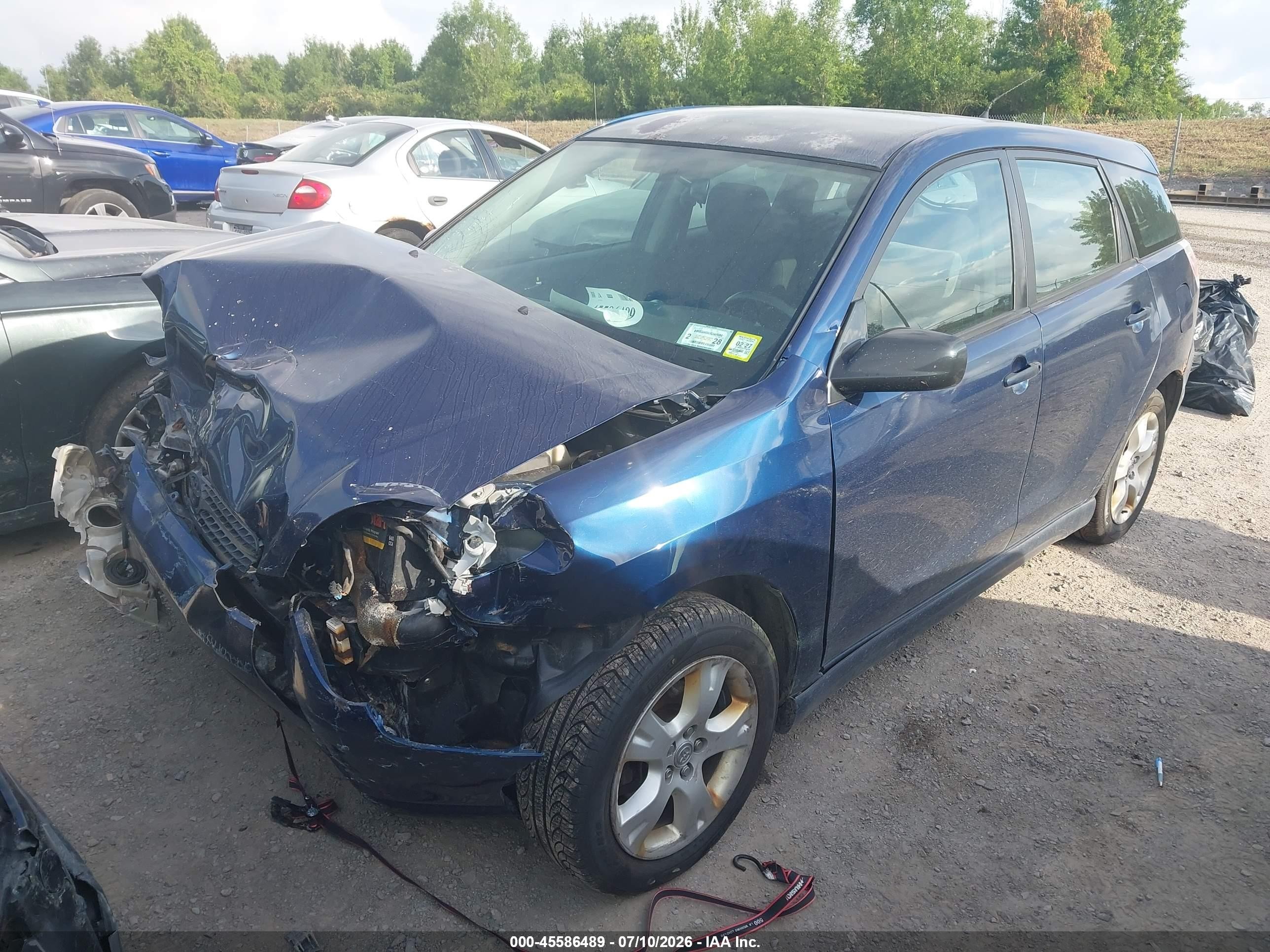 2007 Toyota Matrix Xr Blue vin: 2T1KR32E27C684154