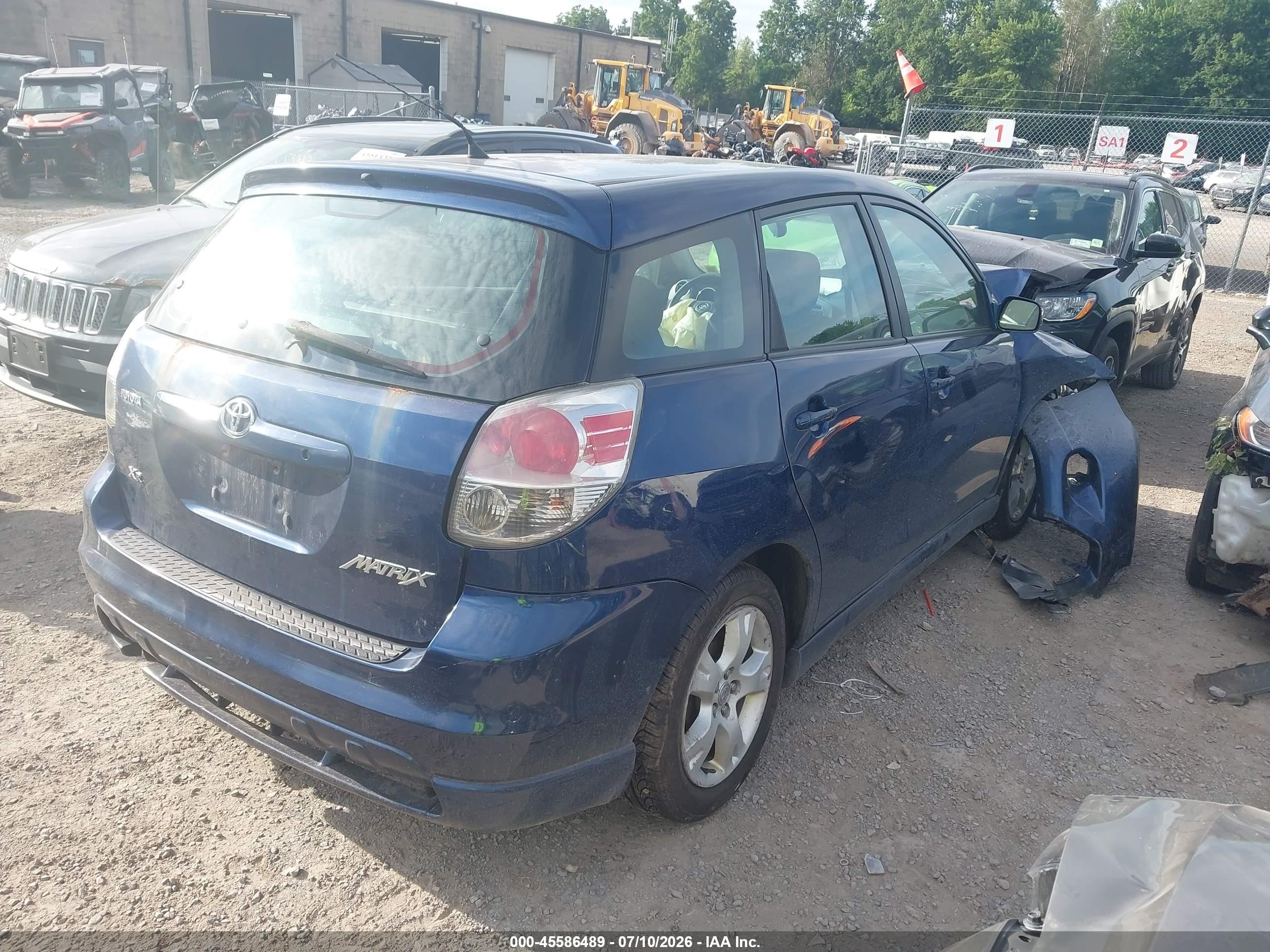2007 Toyota Matrix Xr Blue vin: 2T1KR32E27C684154