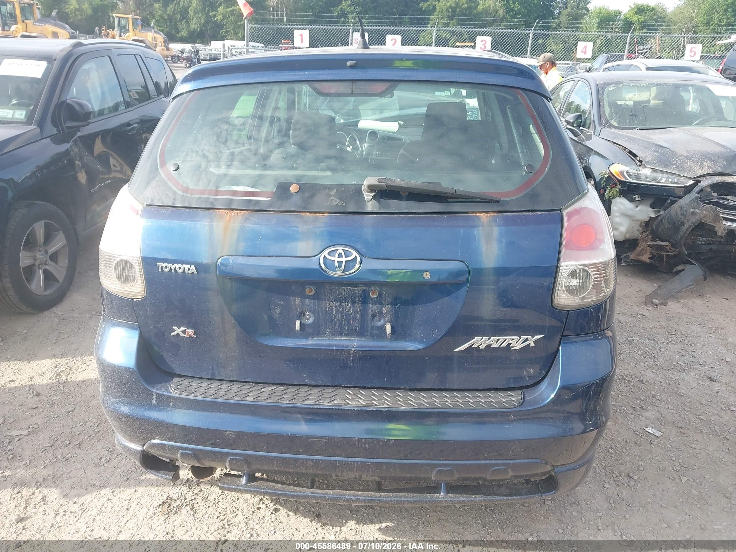 2007 Toyota Matrix Xr Blue vin: 2T1KR32E27C684154