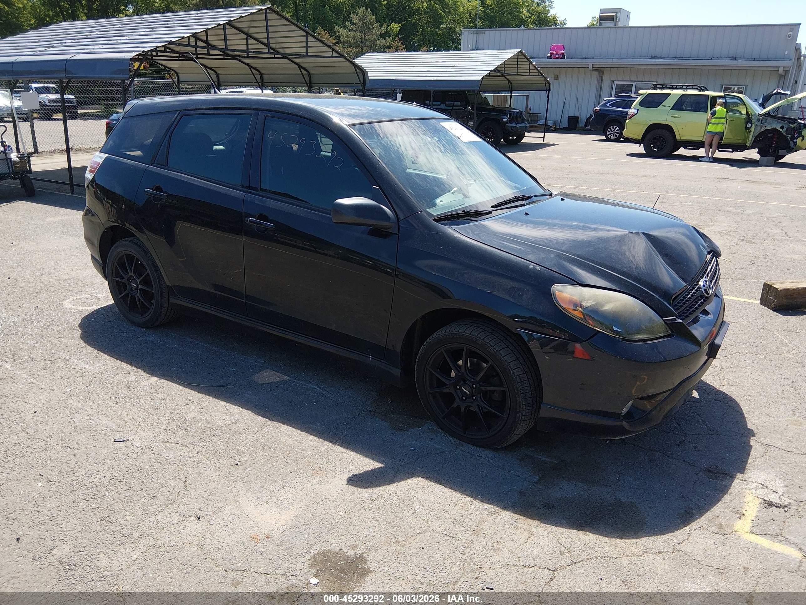2008 Toyota Matrix Xr Black vin: 2T1KR32E28C698315