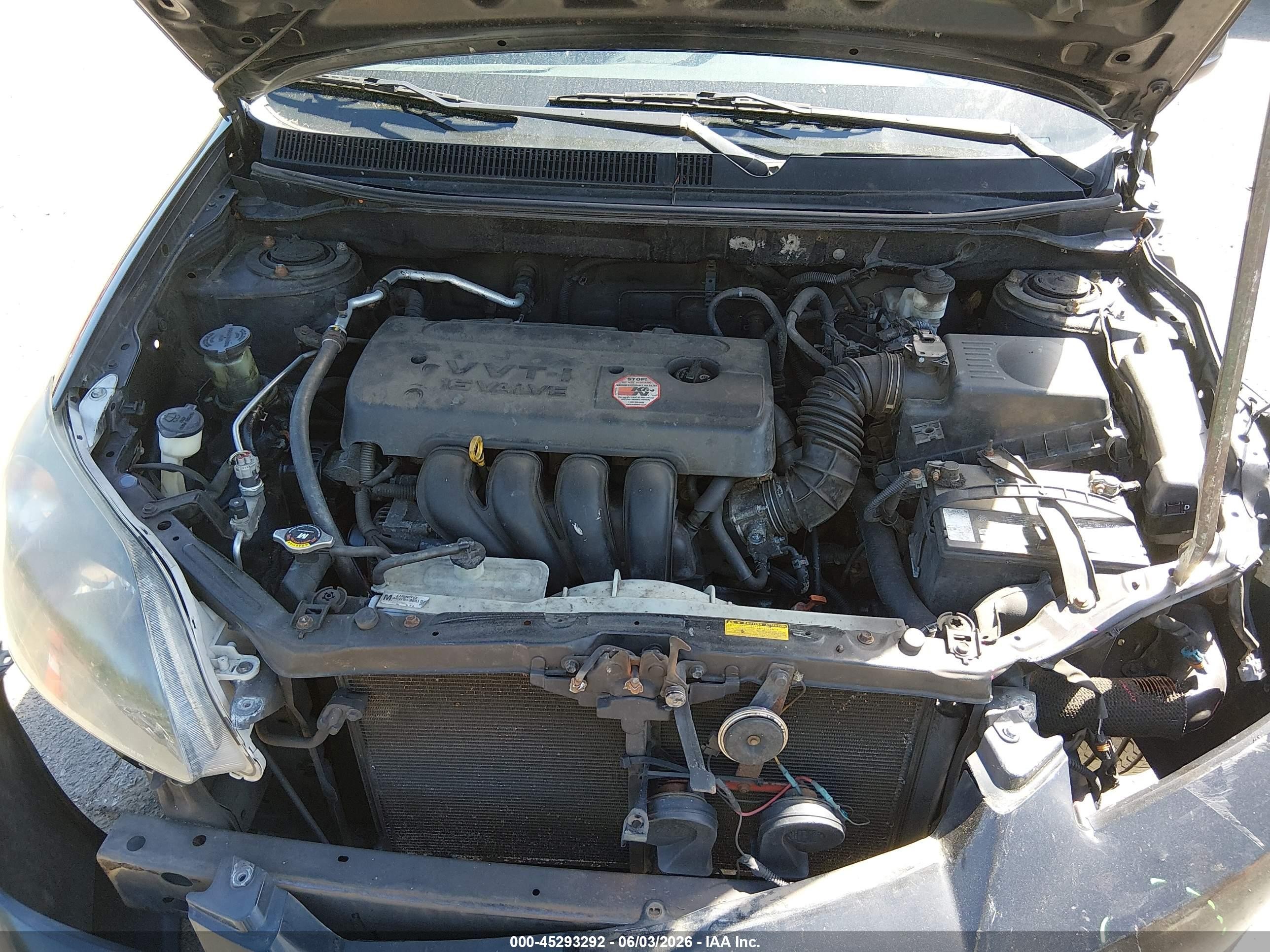 2008 Toyota Matrix Xr Black vin: 2T1KR32E28C698315