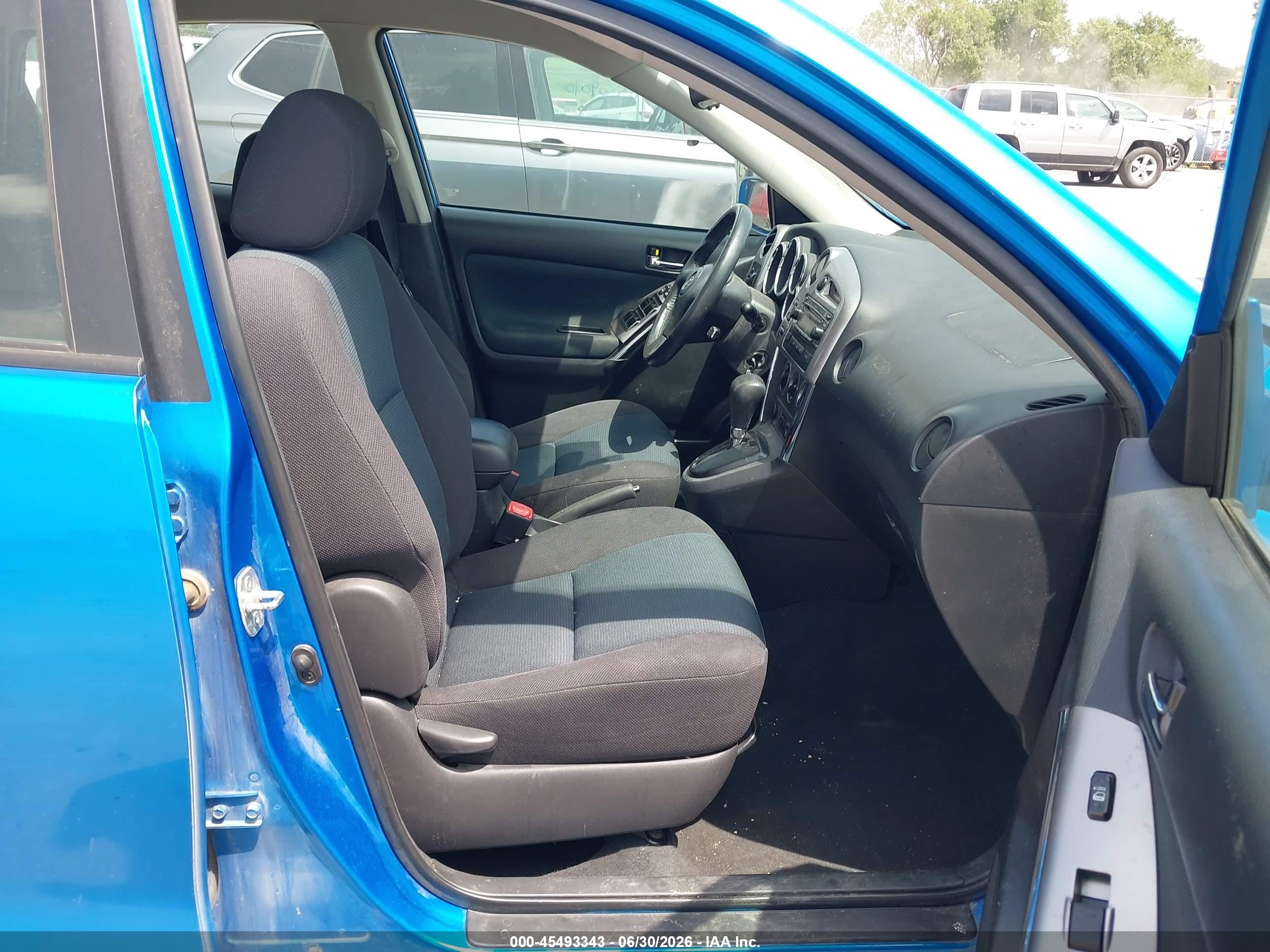 2008 Toyota Matrix Xr Blue vin: 2T1KR32E28C711001