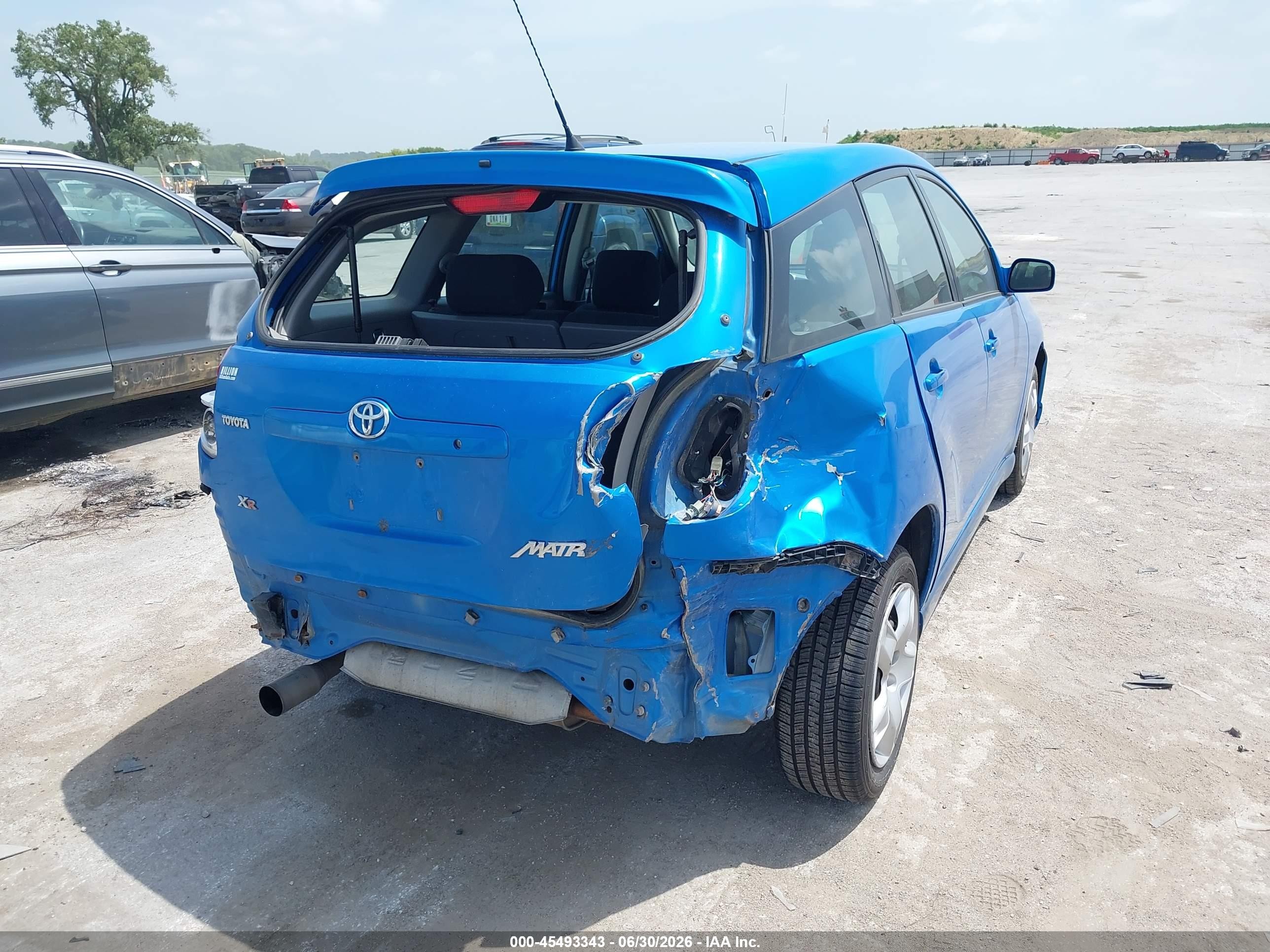 2008 Toyota Matrix Xr Blue vin: 2T1KR32E28C711001