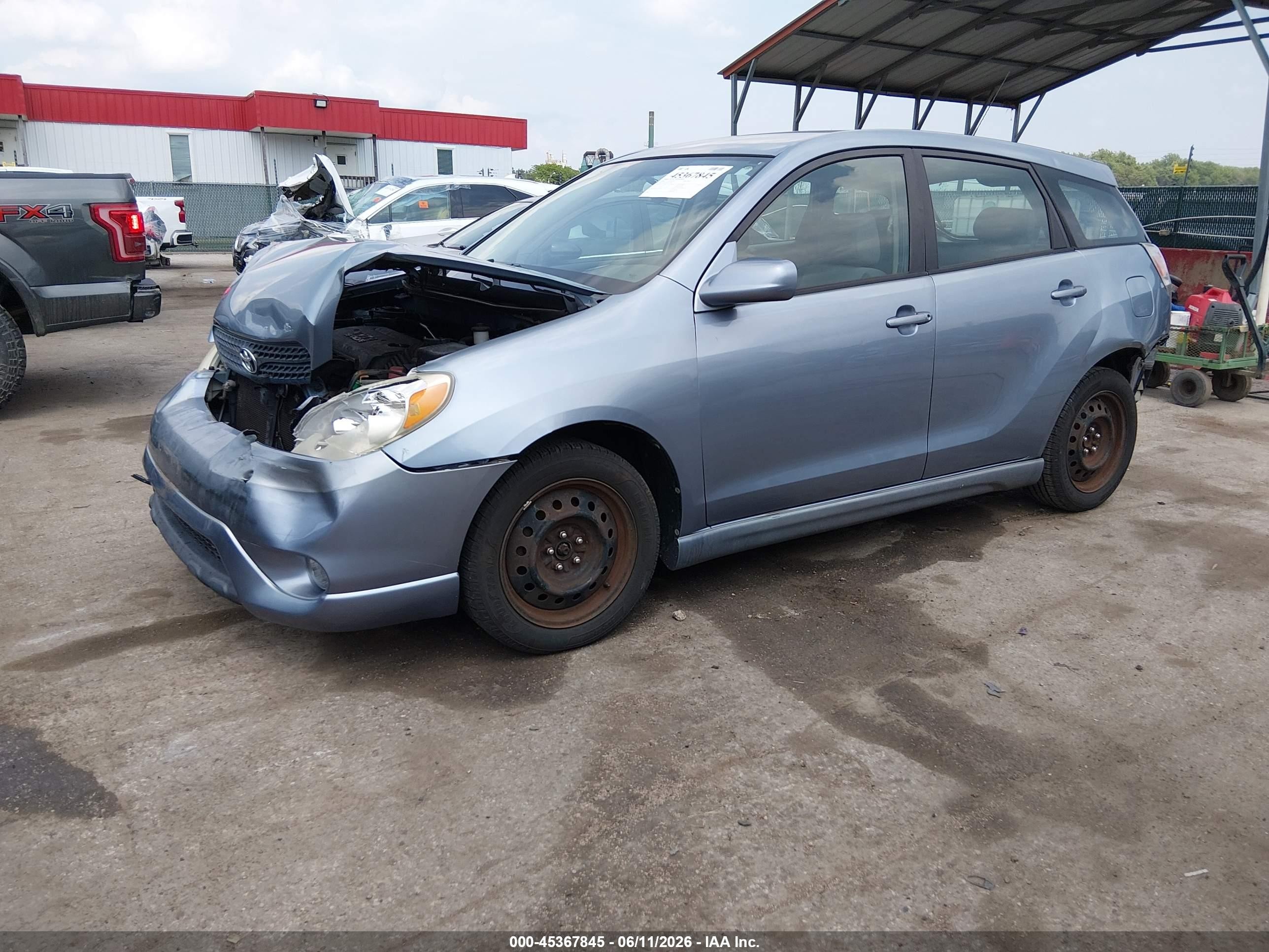 2006 Toyota Matrix Xr Blue vin: 2T1KR32E36C572302