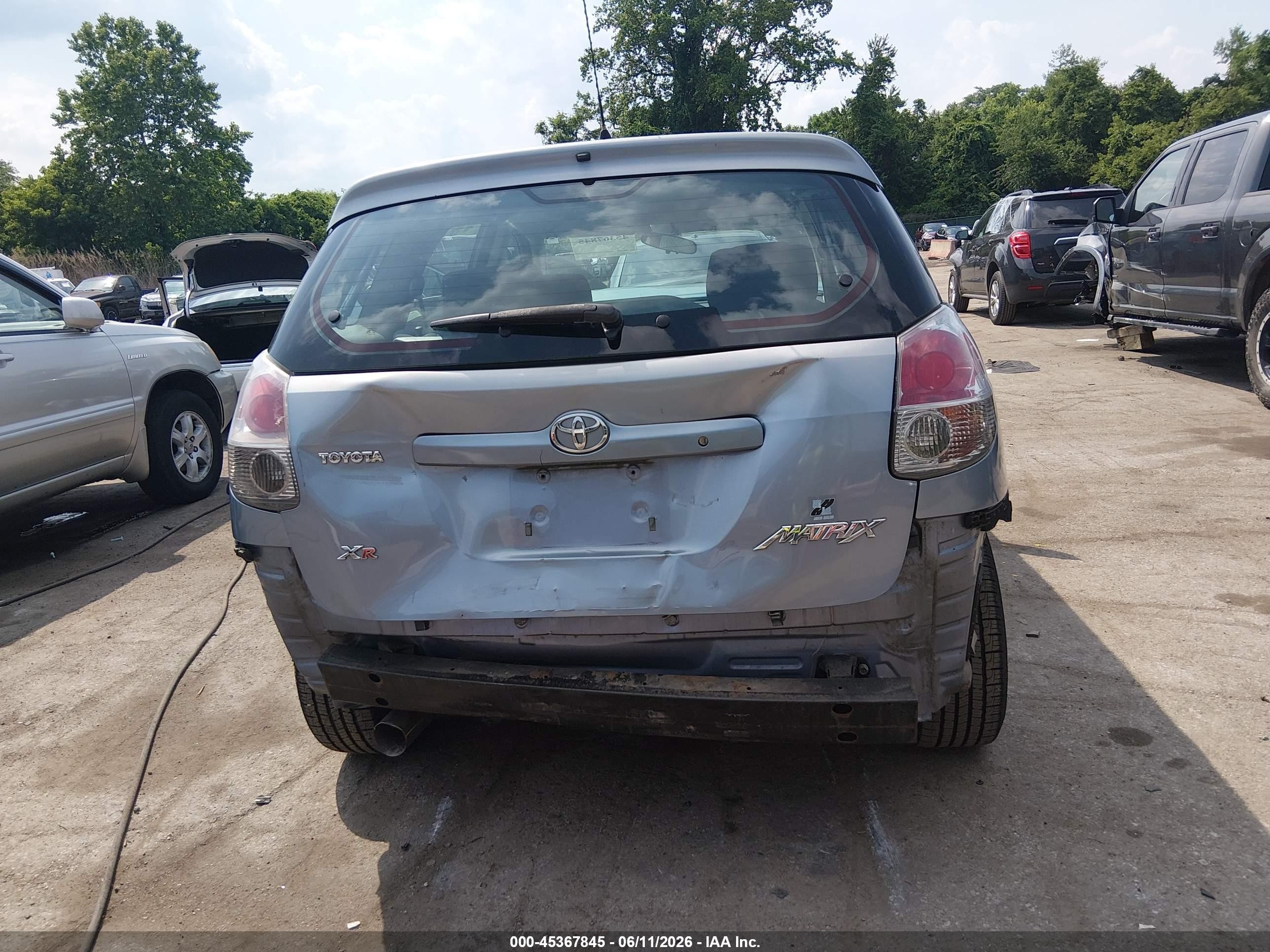 2006 Toyota Matrix Xr Blue vin: 2T1KR32E36C572302