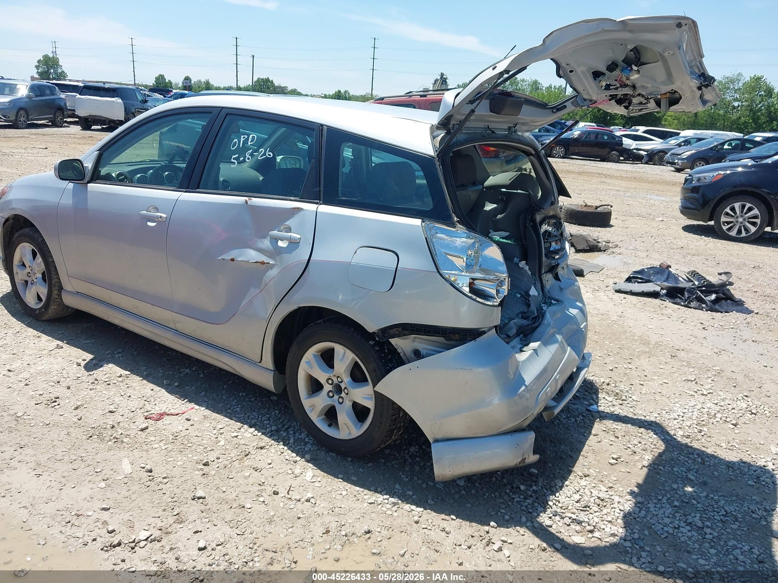 2007 Toyota Matrix Xr Silver vin: 2T1KR32E37C643631