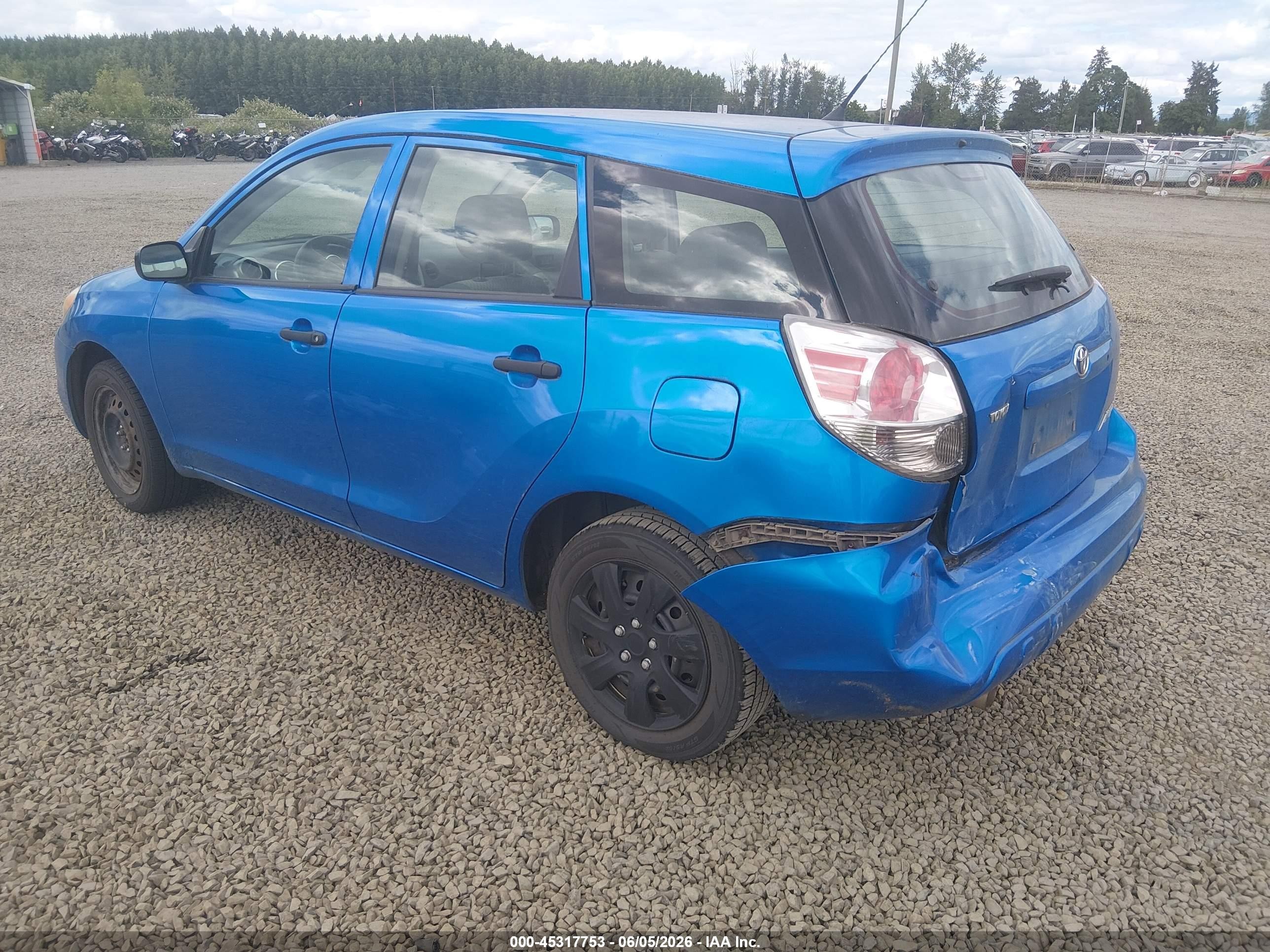2007 Toyota Matrix   Синий vin: 2T1KR32E37C673907