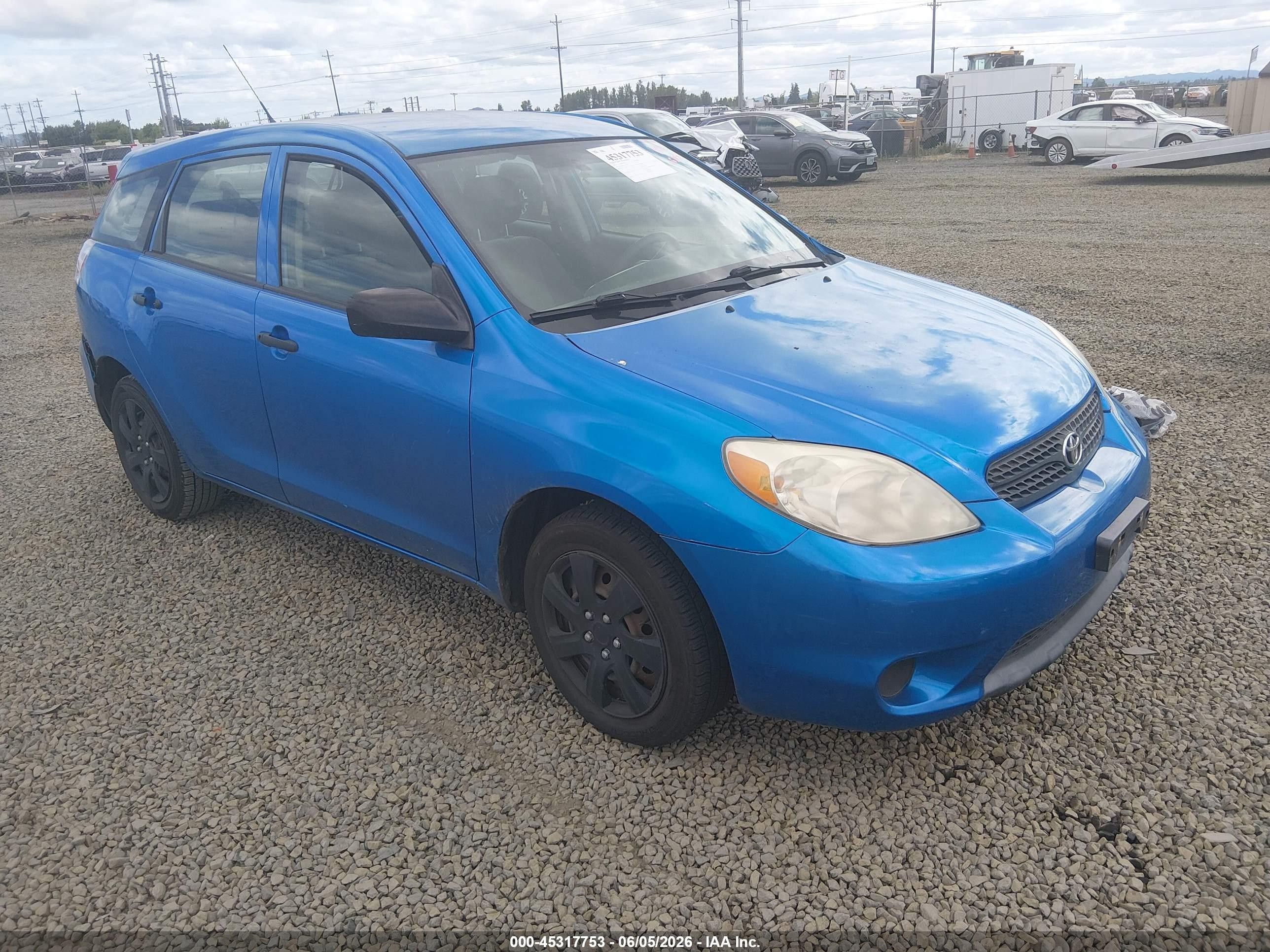 2007 Toyota Matrix   Синий vin: 2T1KR32E37C673907