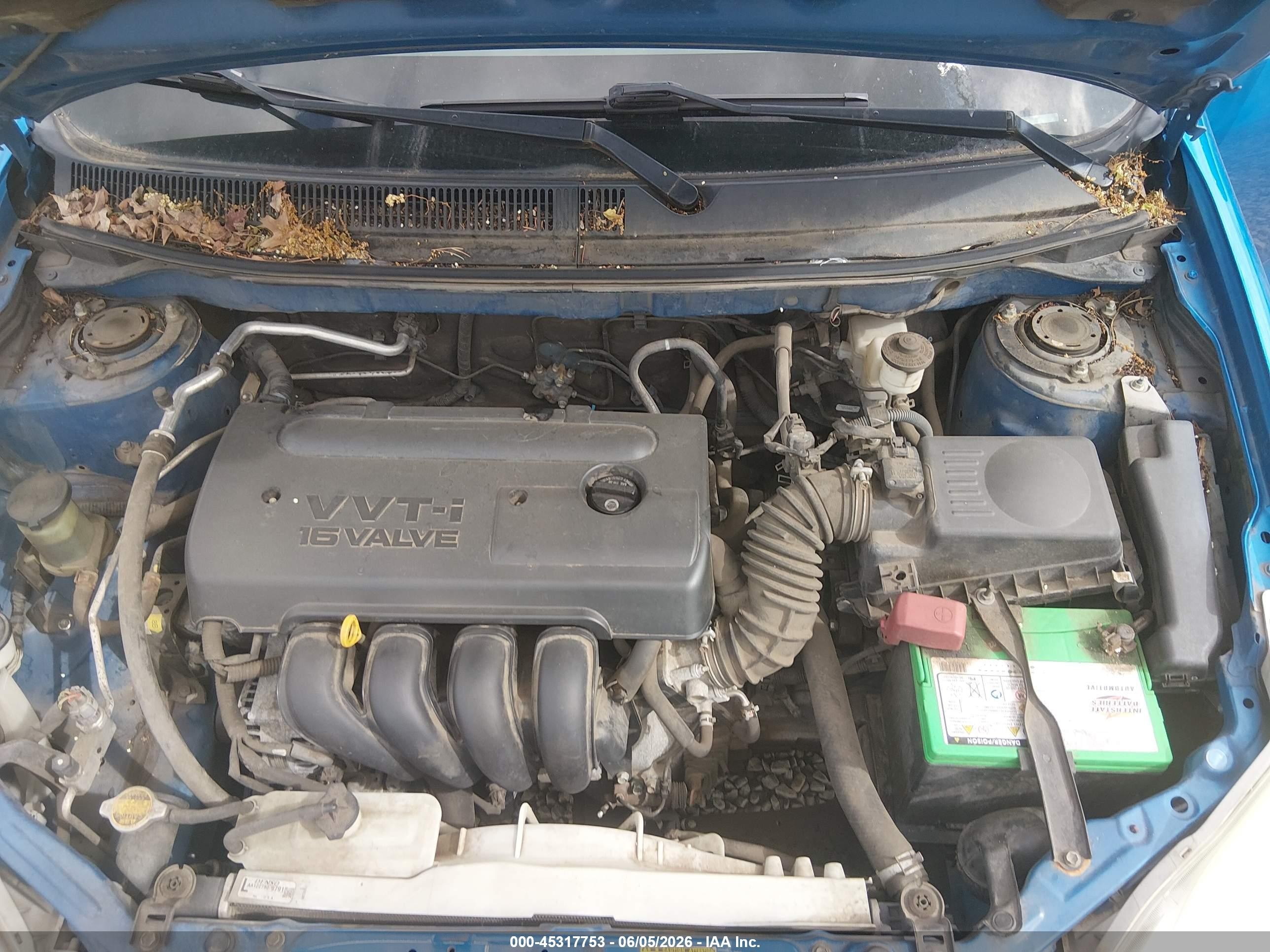 2007 Toyota Matrix   Синий vin: 2T1KR32E37C673907