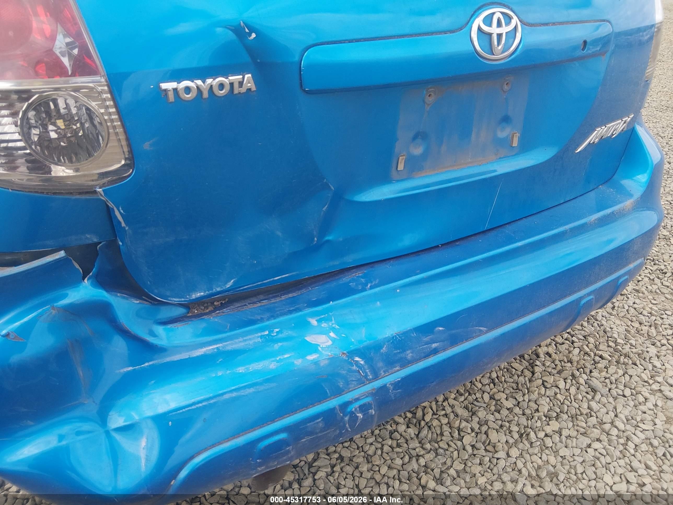 2007 Toyota Matrix   Синий vin: 2T1KR32E37C673907