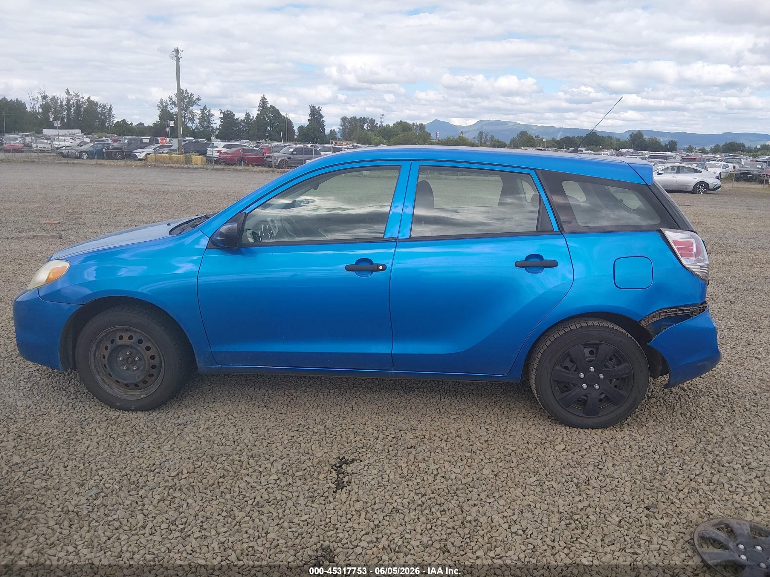 2007 Toyota Matrix   Синий vin: 2T1KR32E37C673907