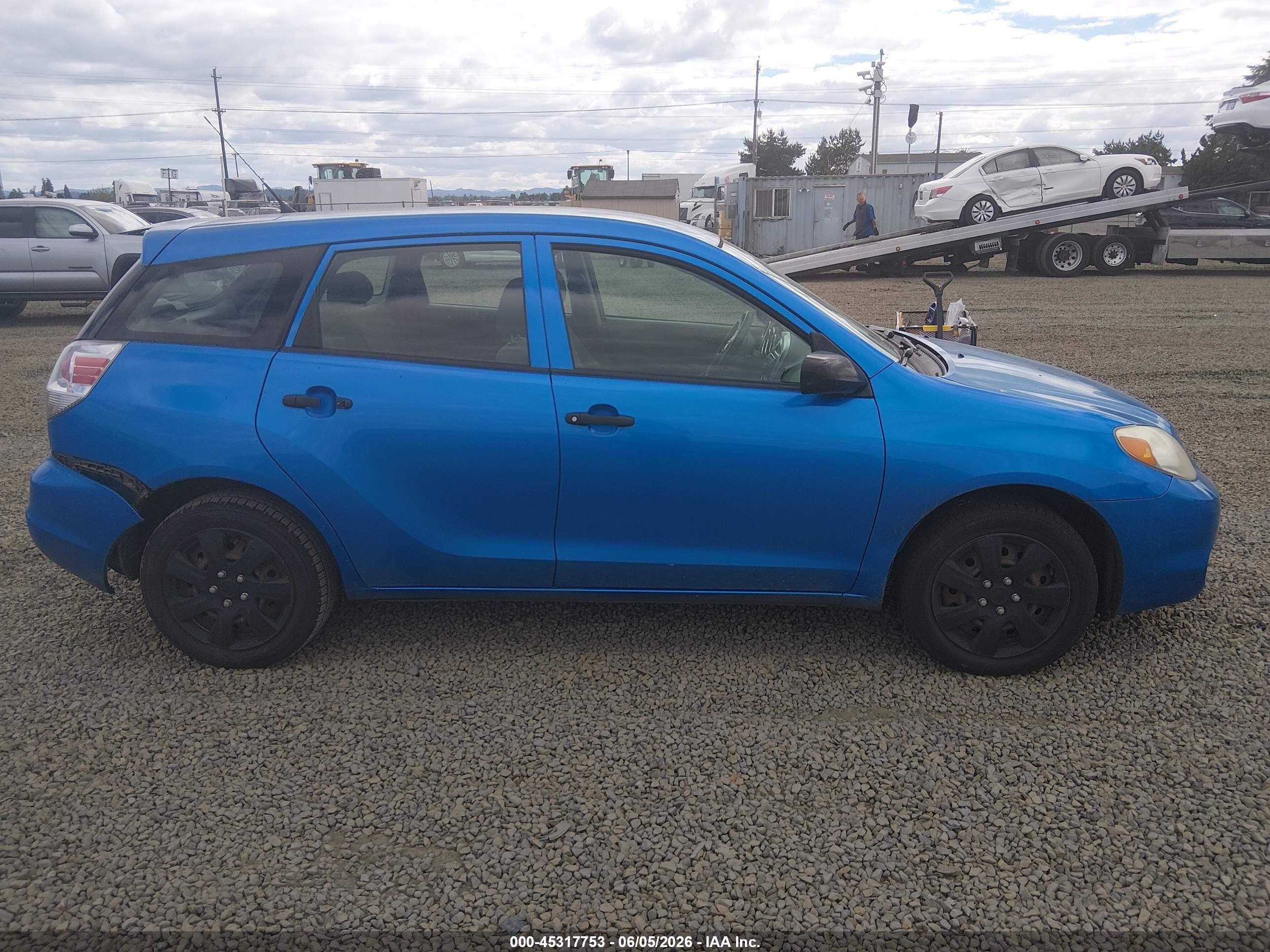 2007 Toyota Matrix   Синий vin: 2T1KR32E37C673907
