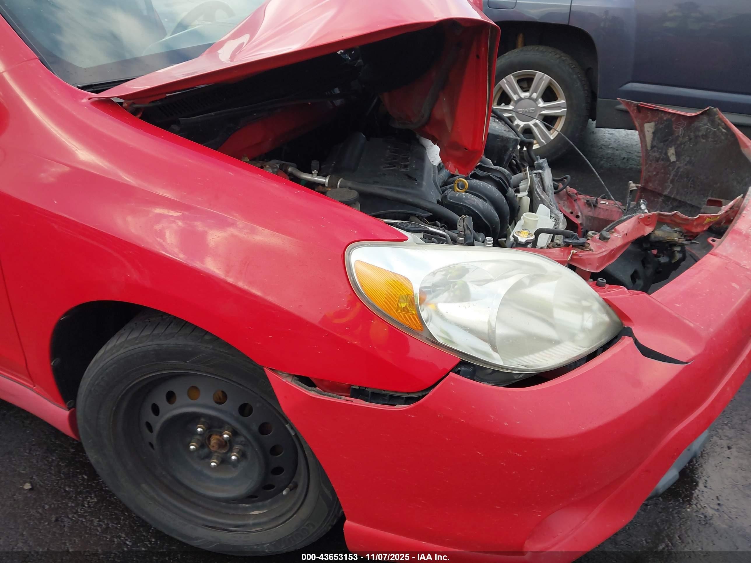 2008 Toyota Matrix Xr Красный vin: 2T1KR32E38C719849
