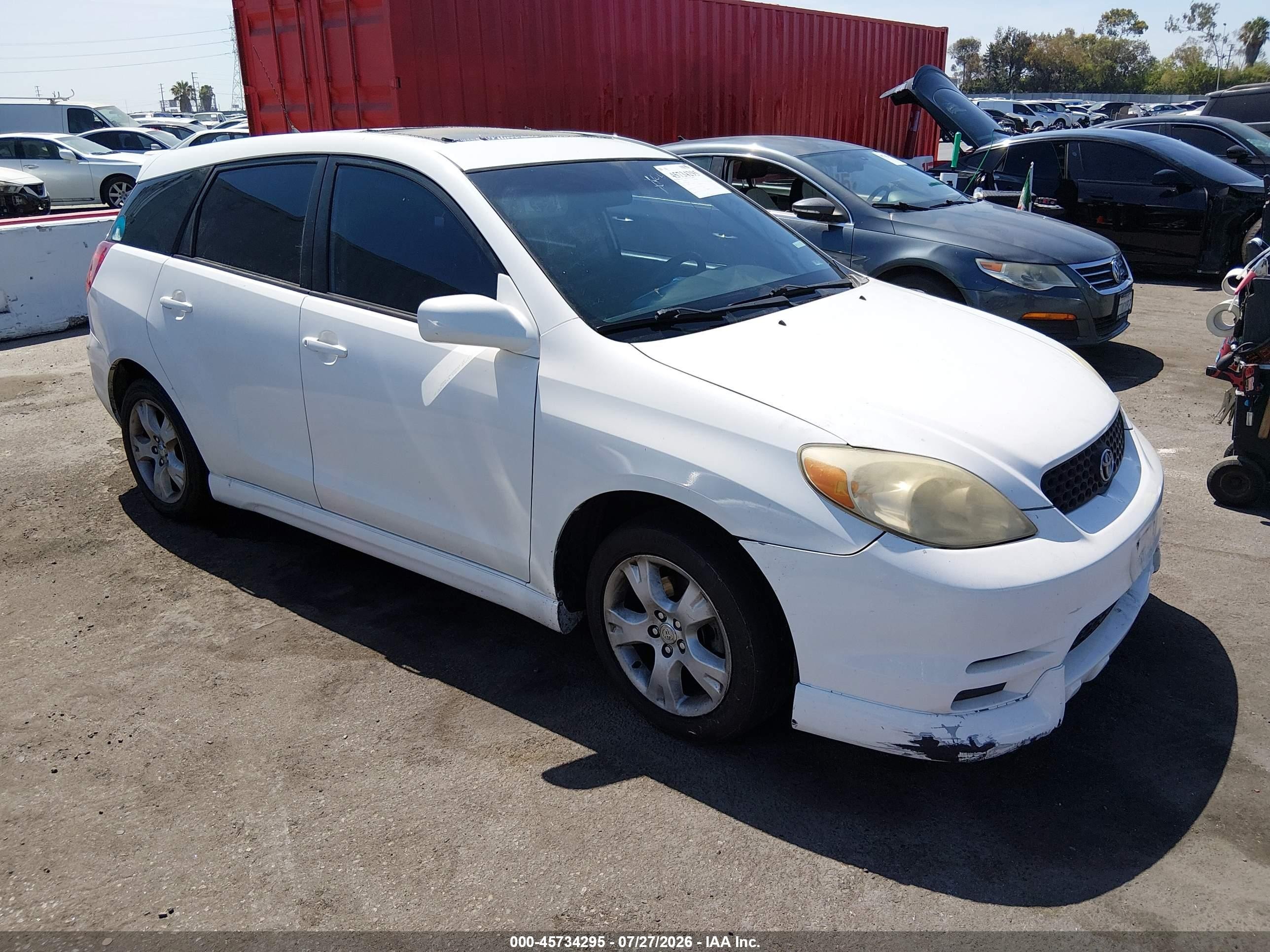 2003 Toyota Matrix Xr Белый vin: 2T1KR32E43C043338