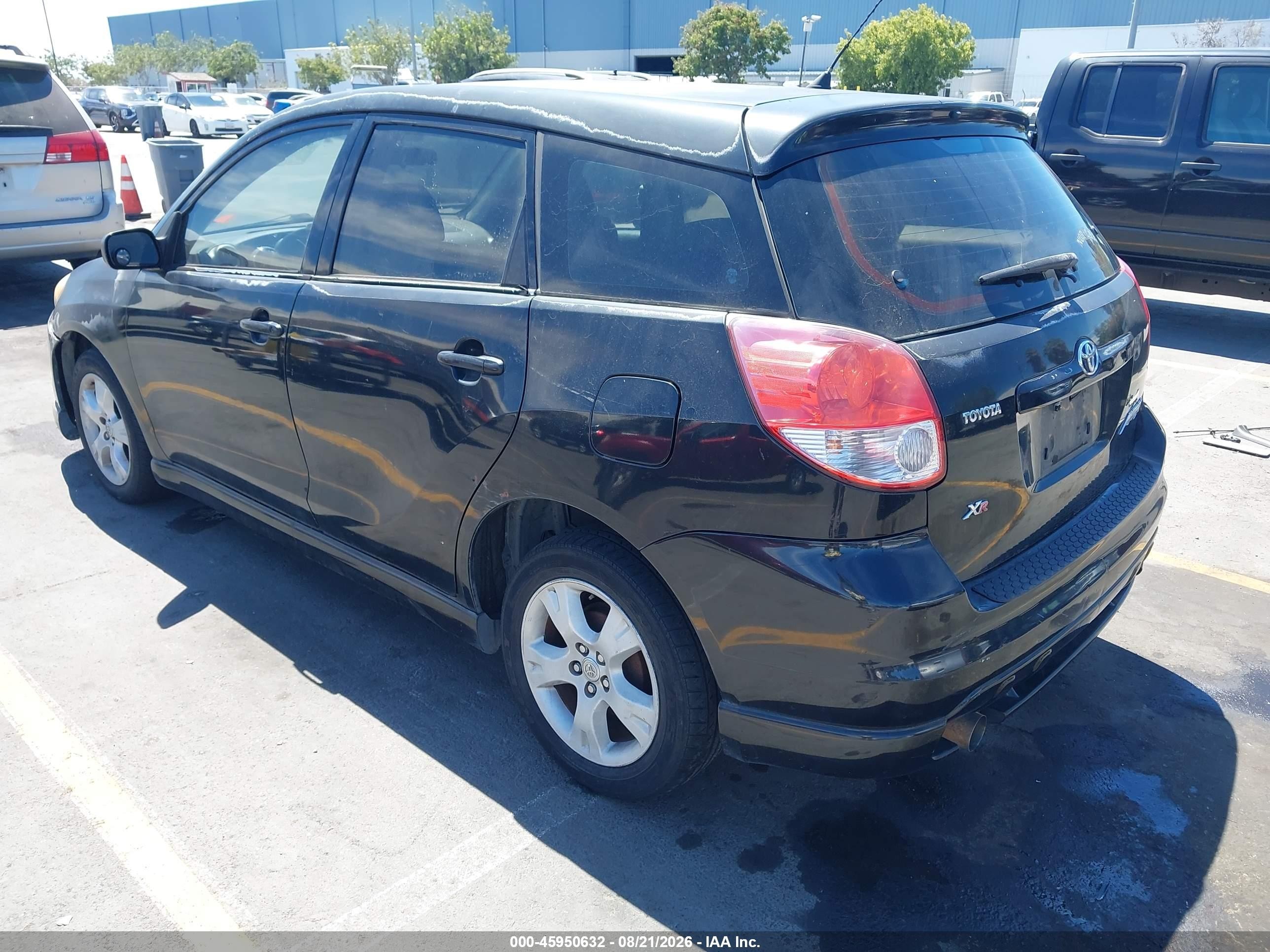2003 Toyota Matrix Xr Black vin: 2T1KR32E43C046725