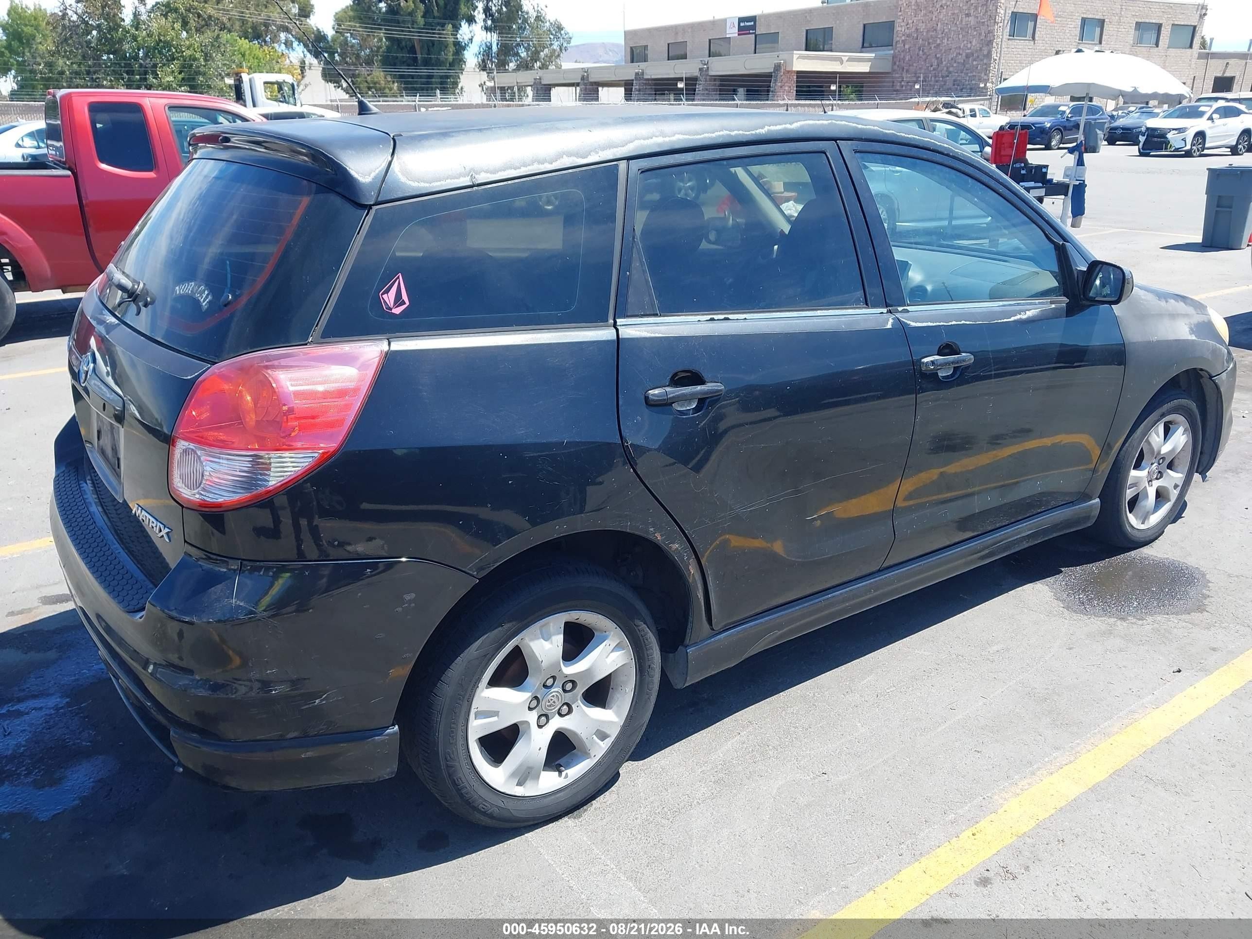 2003 Toyota Matrix Xr Black vin: 2T1KR32E43C046725