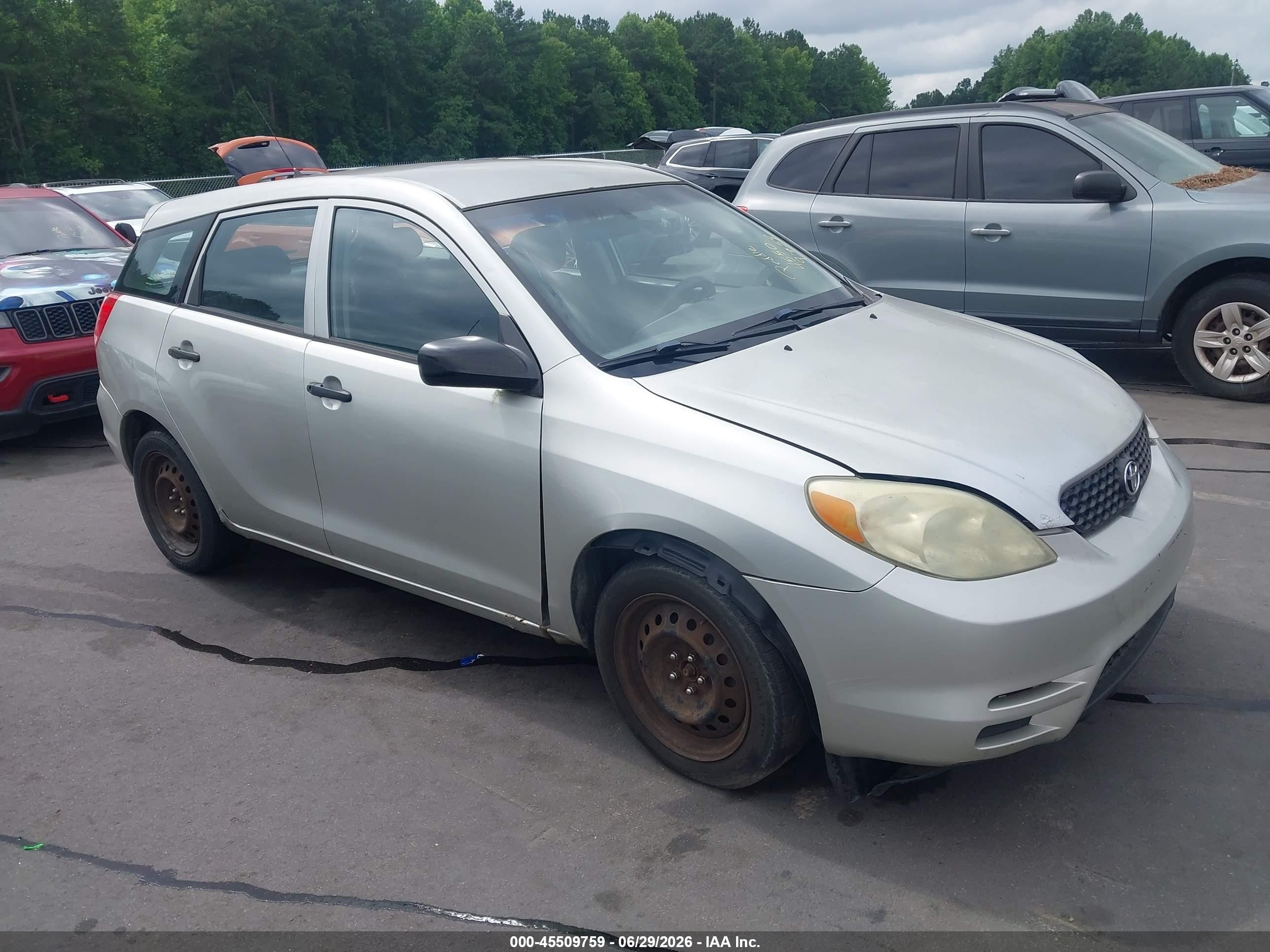 2003 Toyota Matrix Standard Silver vin: 2T1KR32E43C164032