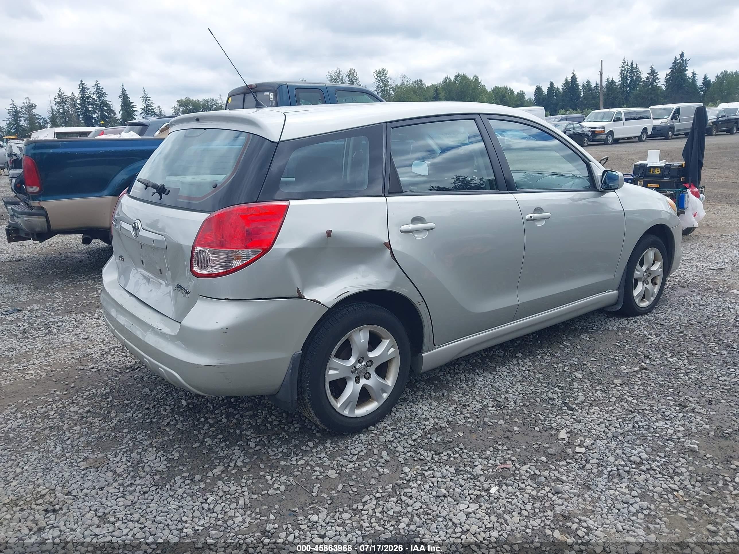 2003 Toyota Matrix Xr Серебряный vin: 2T1KR32E43C771239
