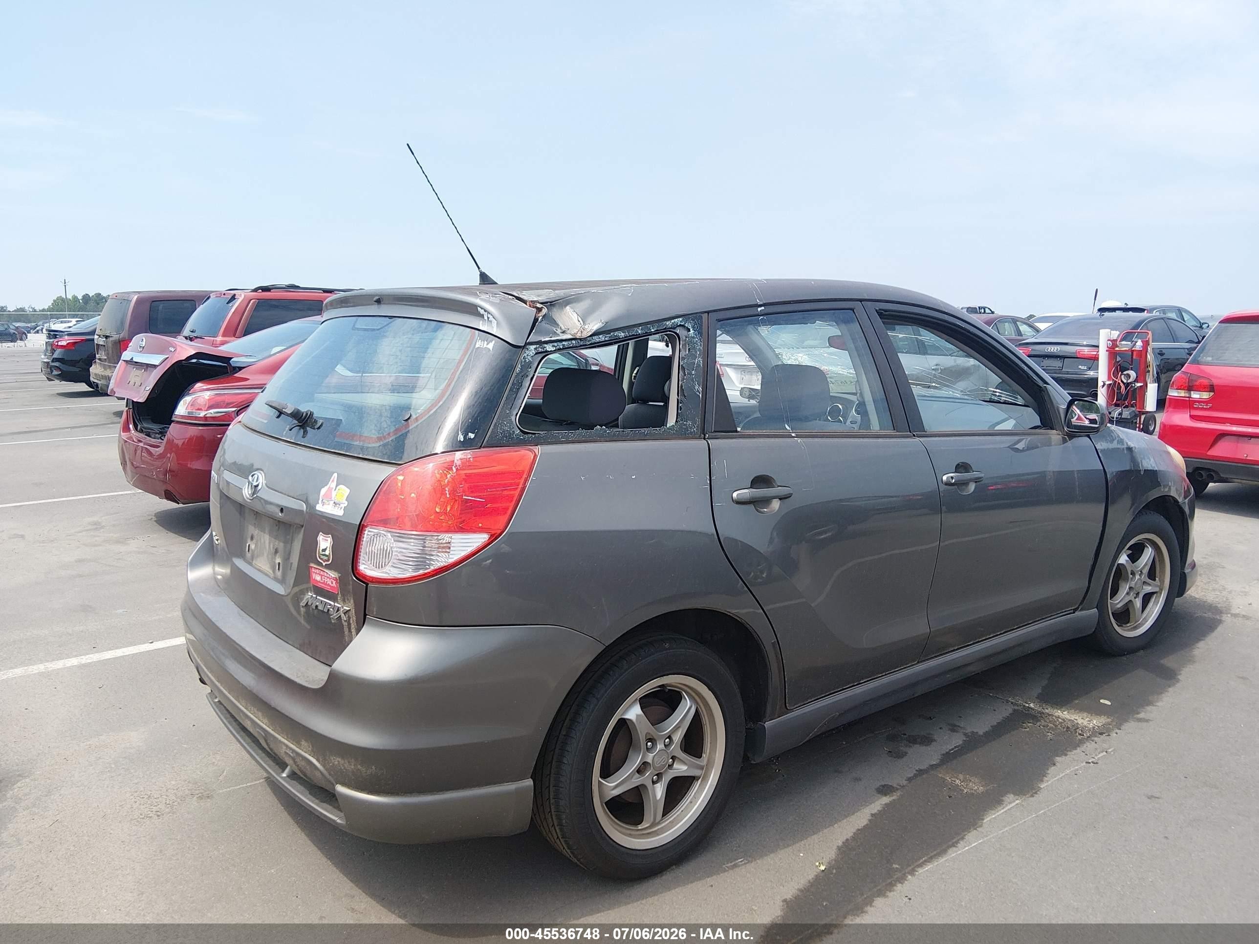 2004 Toyota Matrix Xr Gray vin: 2T1KR32E44C199154