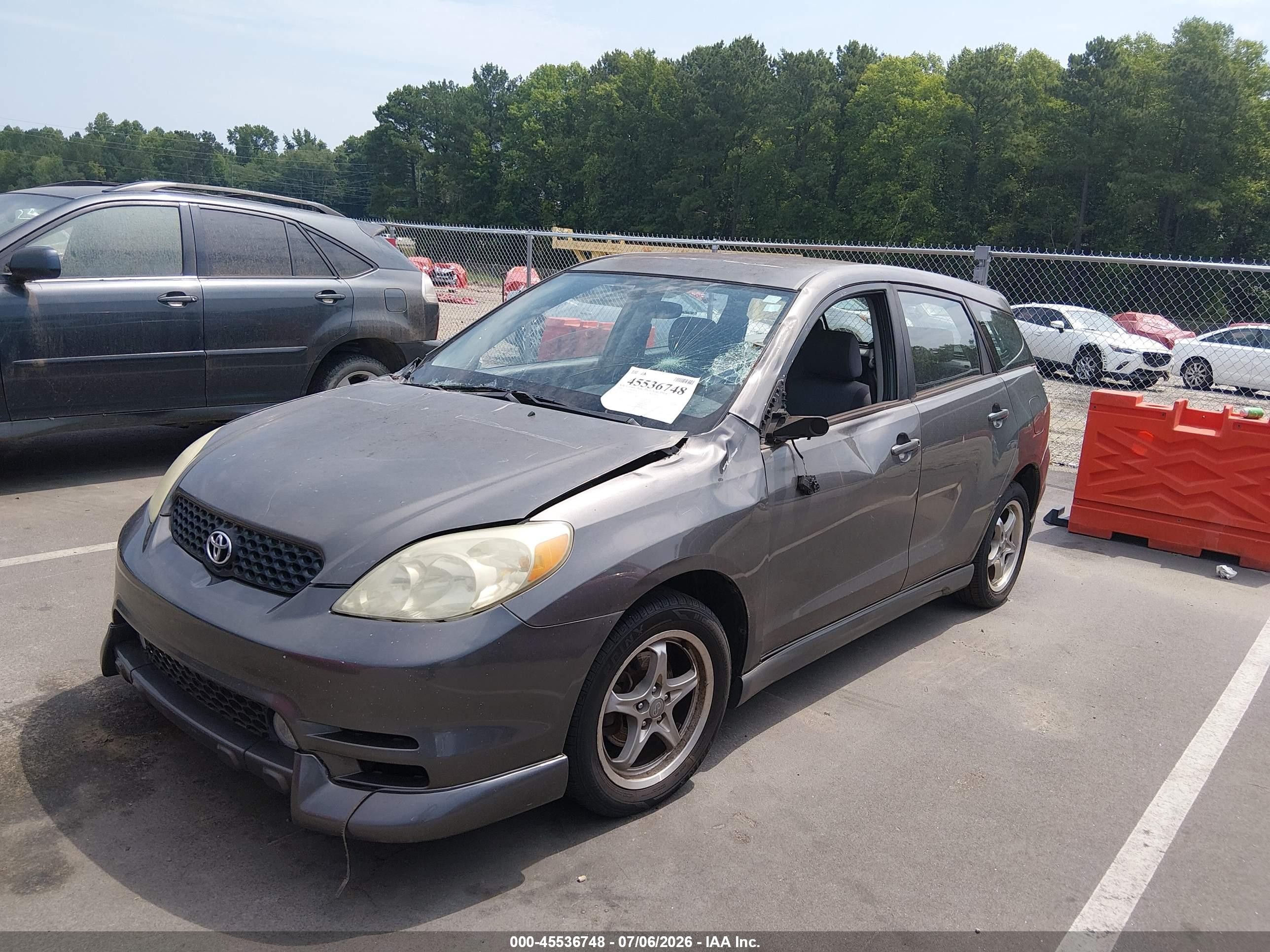 2004 Toyota Matrix Xr Gray vin: 2T1KR32E44C199154