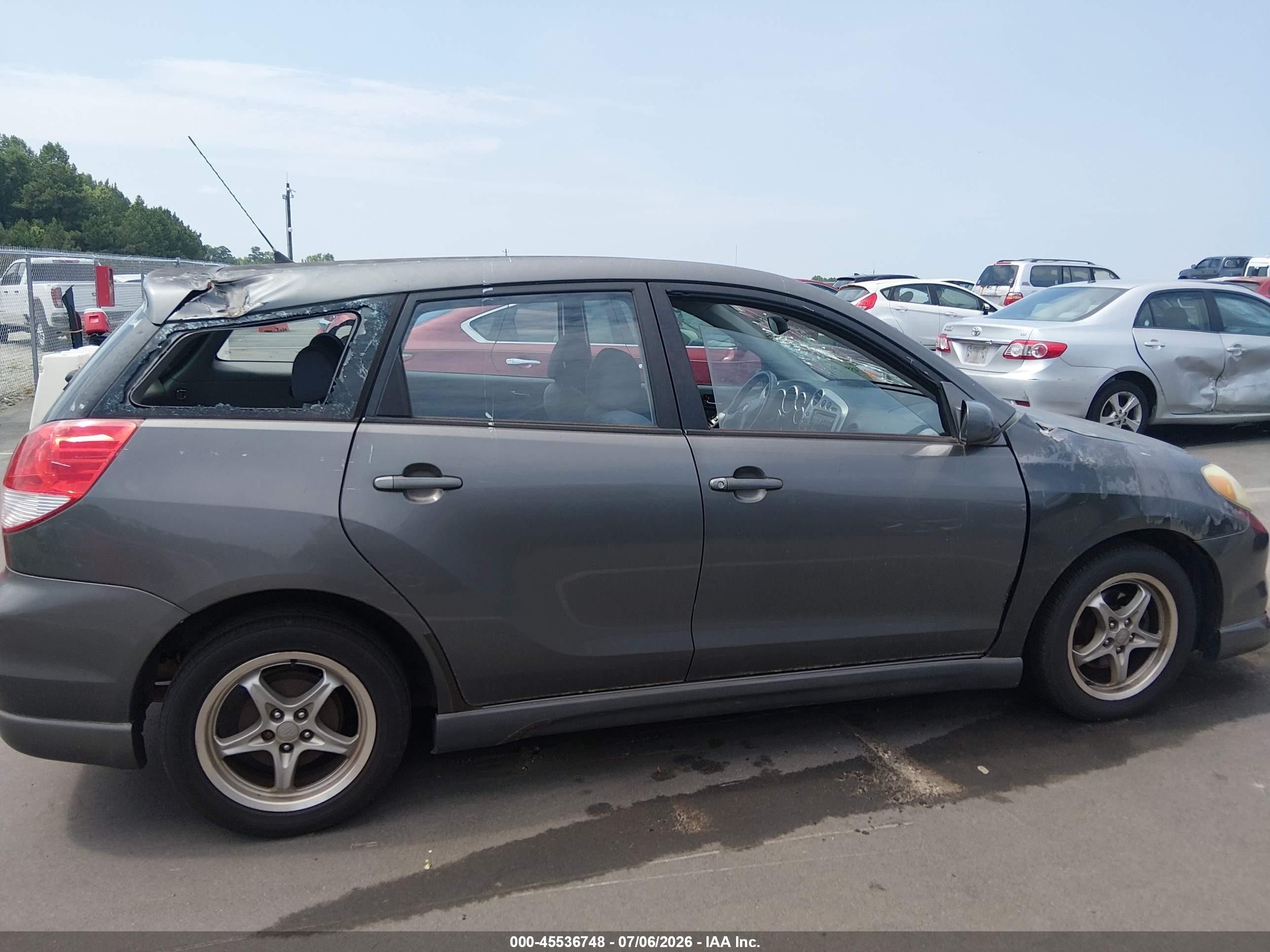 2004 Toyota Matrix Xr Gray vin: 2T1KR32E44C199154