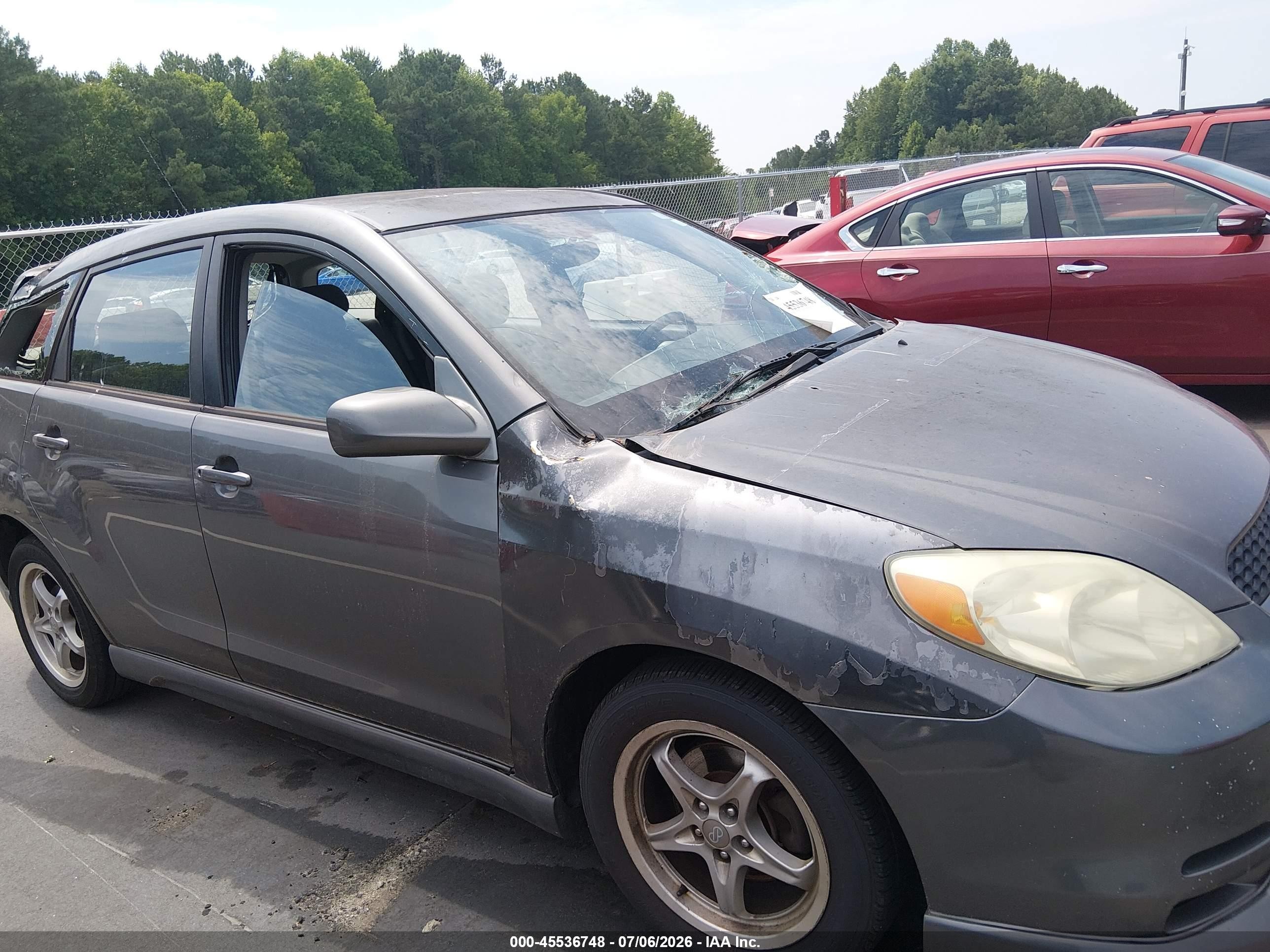 2004 Toyota Matrix Xr Gray vin: 2T1KR32E44C199154
