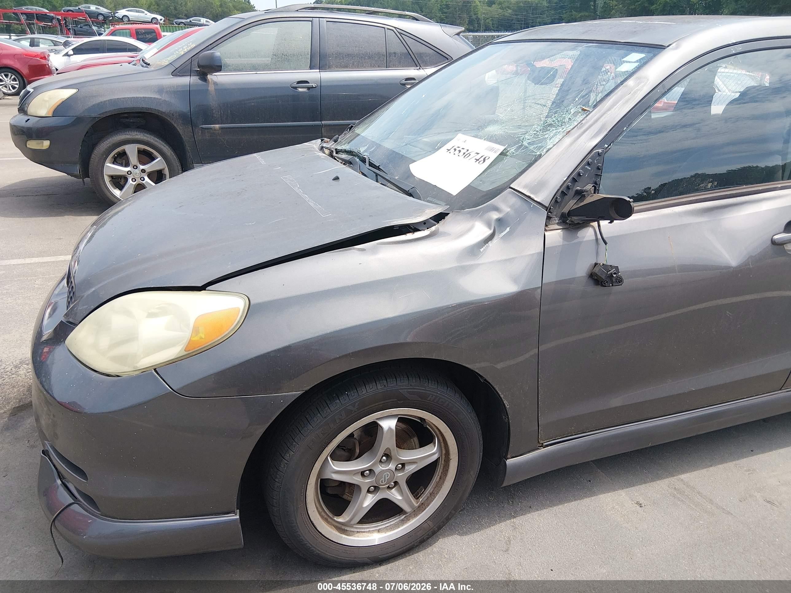 2004 Toyota Matrix Xr Gray vin: 2T1KR32E44C199154