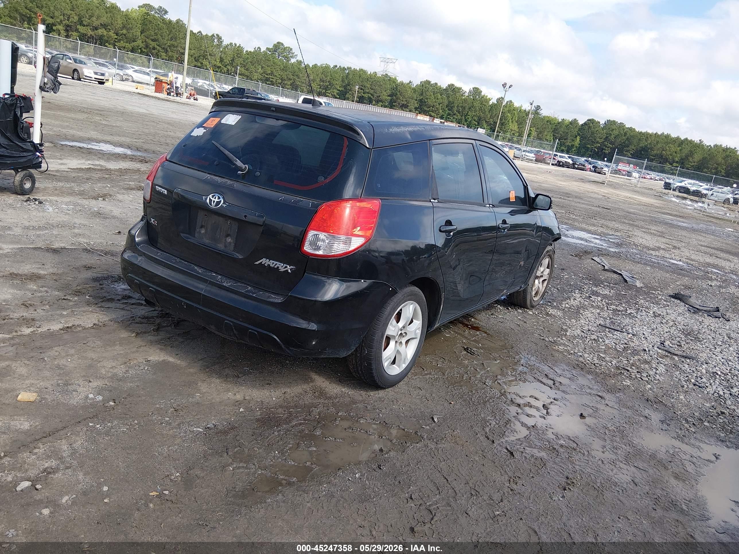 2004 Toyota Matrix Xr Black vin: 2T1KR32E44C261782